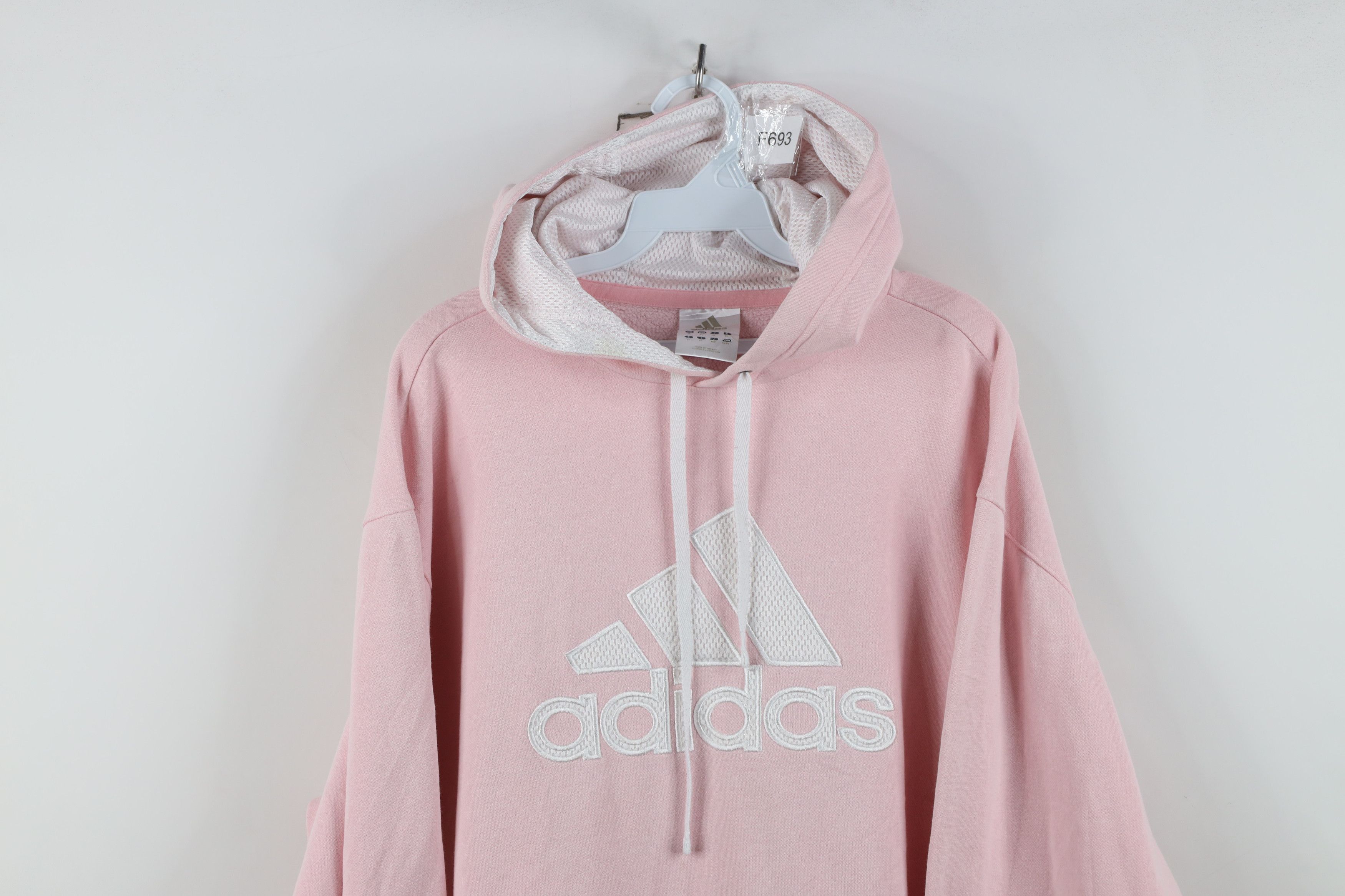 Adidas Vintage Y2K Adidas Spell Out Big Logo Hoodie Sweatshirt Pink Size XL / US 12-14 / IT 48-50 - 2 Thumbnail