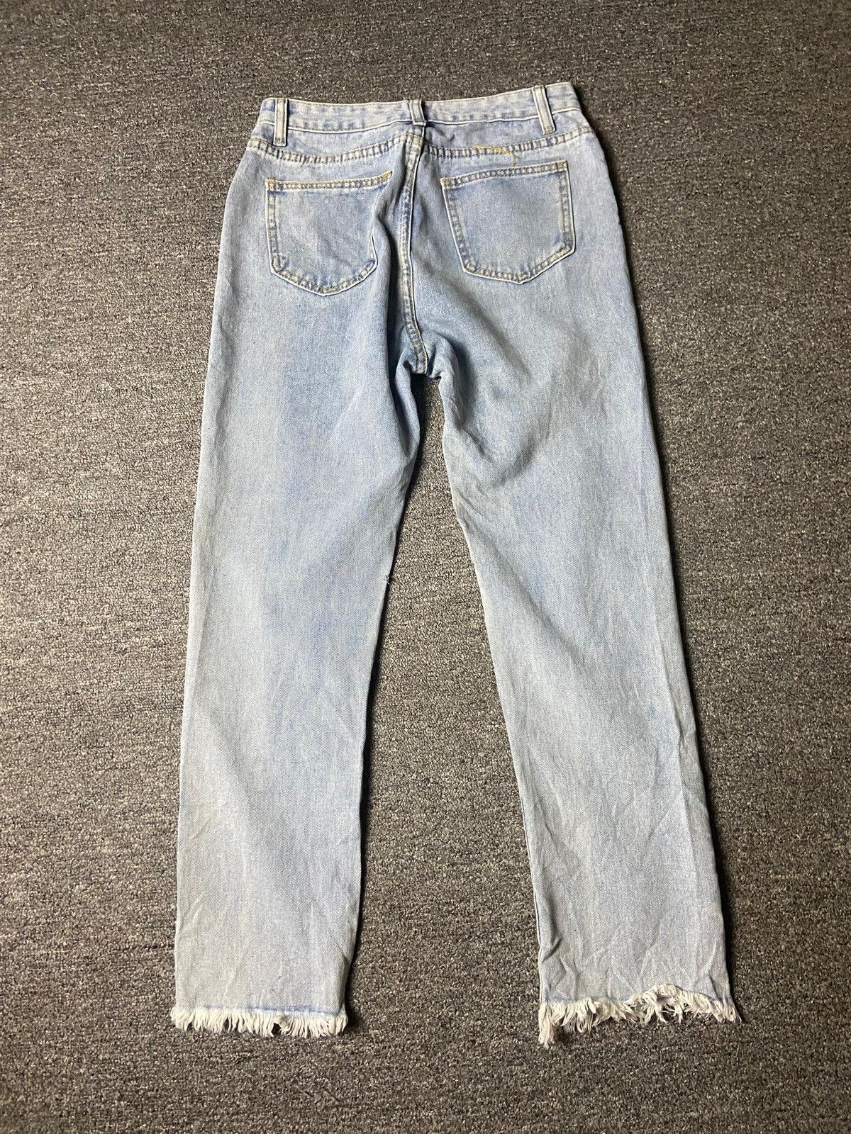 Japanese Brand Japanese Brand Distressed Printed Ripped Jeans (165) Size 27" / US 4 / IT 40 - 10 Thumbnail