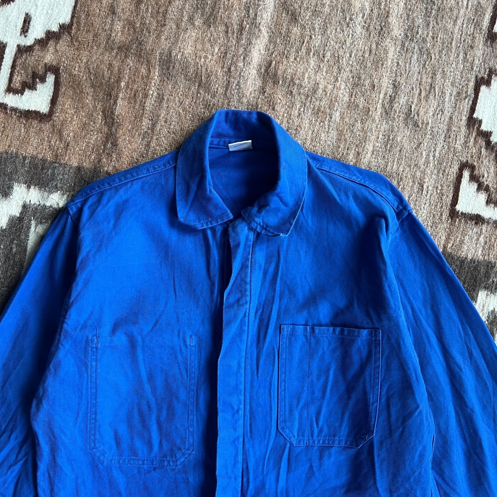 Vintage Vintage French Cotton Chore Utility Coat Jacket 9744AC Size US L / EU 52-54 / 3 - 2 Thumbnail