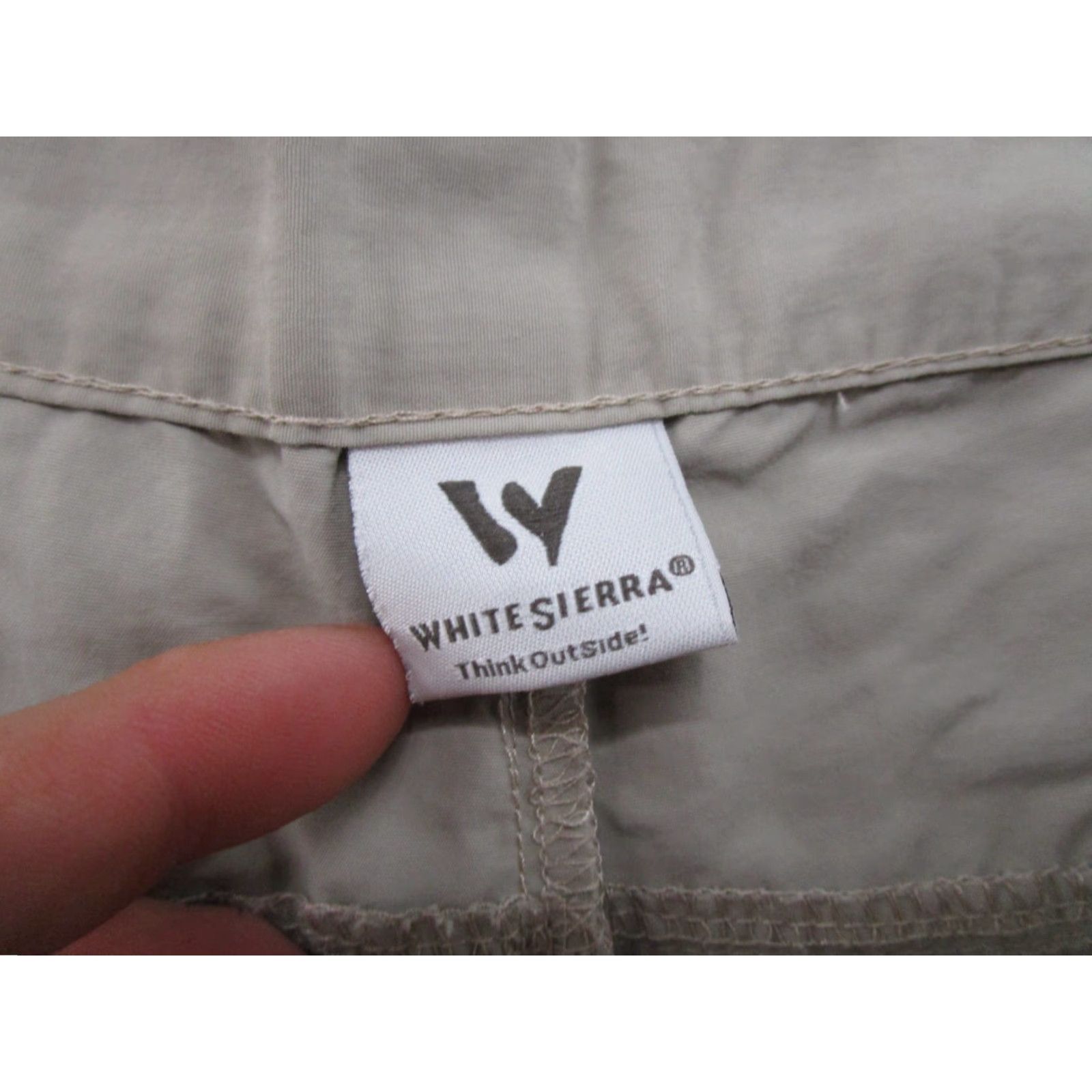 Vintage White Sierra Nylon Convertible Men's Pants XL Inseam 31" Beige Cargo Pocket Straight Regular Summer Spring Fall Clothing Men Size US 36 / EU 52 - 4 Thumbnail