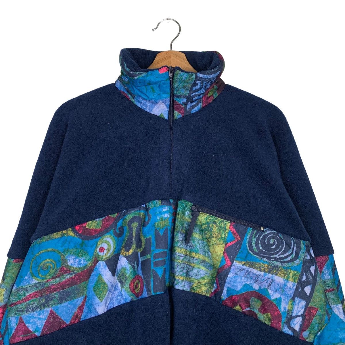 Japanese Brand SPLASHDOWN Graphic Single Pocket Fleece Jacket #0295-C13 Size US L / EU 52-54 / 3 - 3 Thumbnail