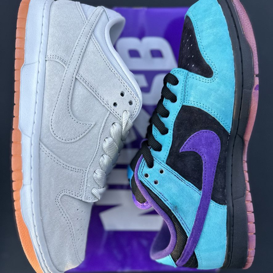 Nike Size 10 - Nike SB Dunk Low Custom Skeletor Teal Purple Black Size US 10 / EU 43 - 15 Thumbnail
