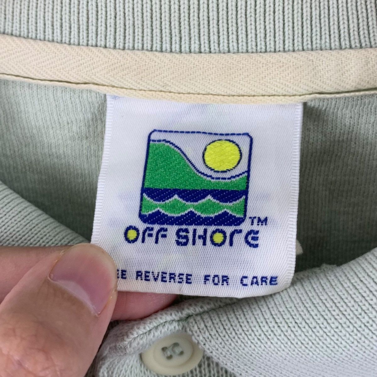 Vintage Vintage 90’ OFF SHORE HAWAII Surf Cropped Top Polo Tee Shirt Size M / US 6-8 / IT 42-44 - 4 Thumbnail