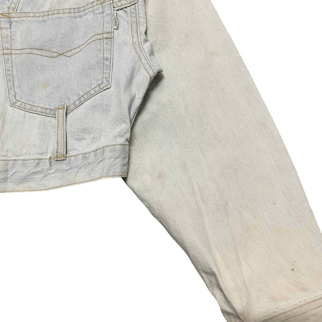 Vintage Something Ones Cropped Denim Jacket