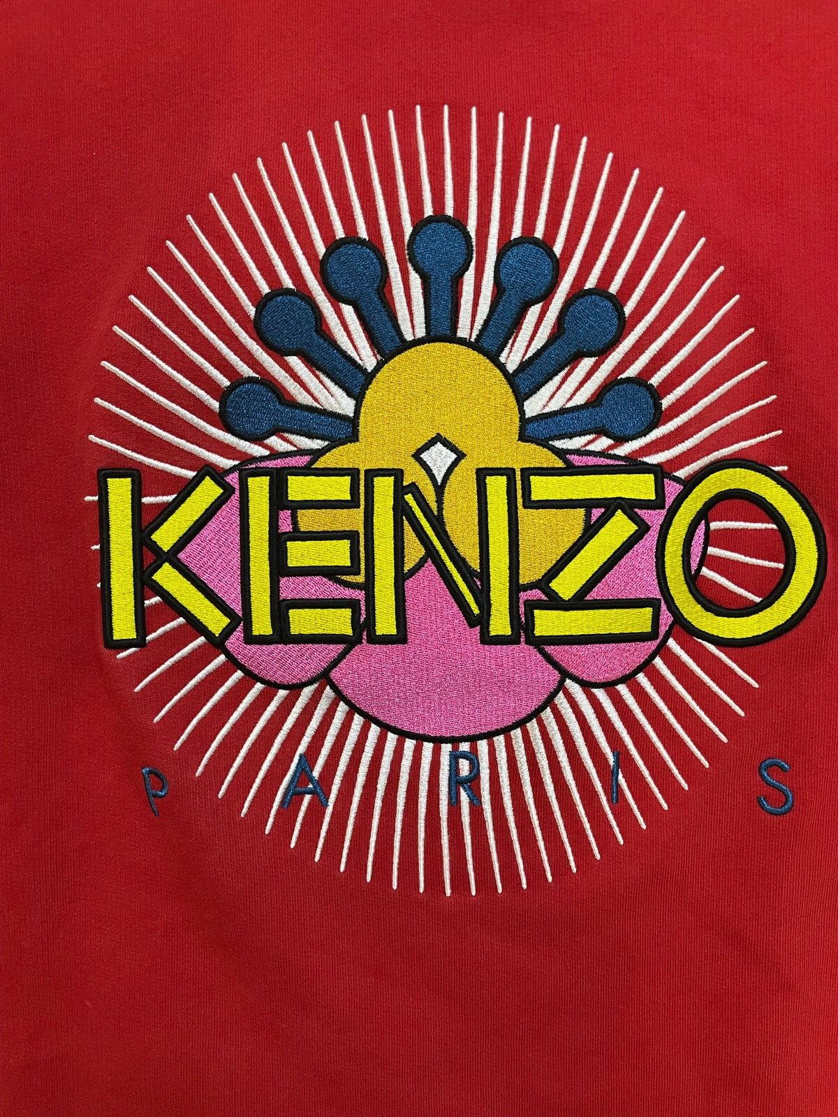 Kenzo × Vintage KENZO Tanami Flower red Crewneck Size US M / EU 48-50 / 2 - 2 Thumbnail