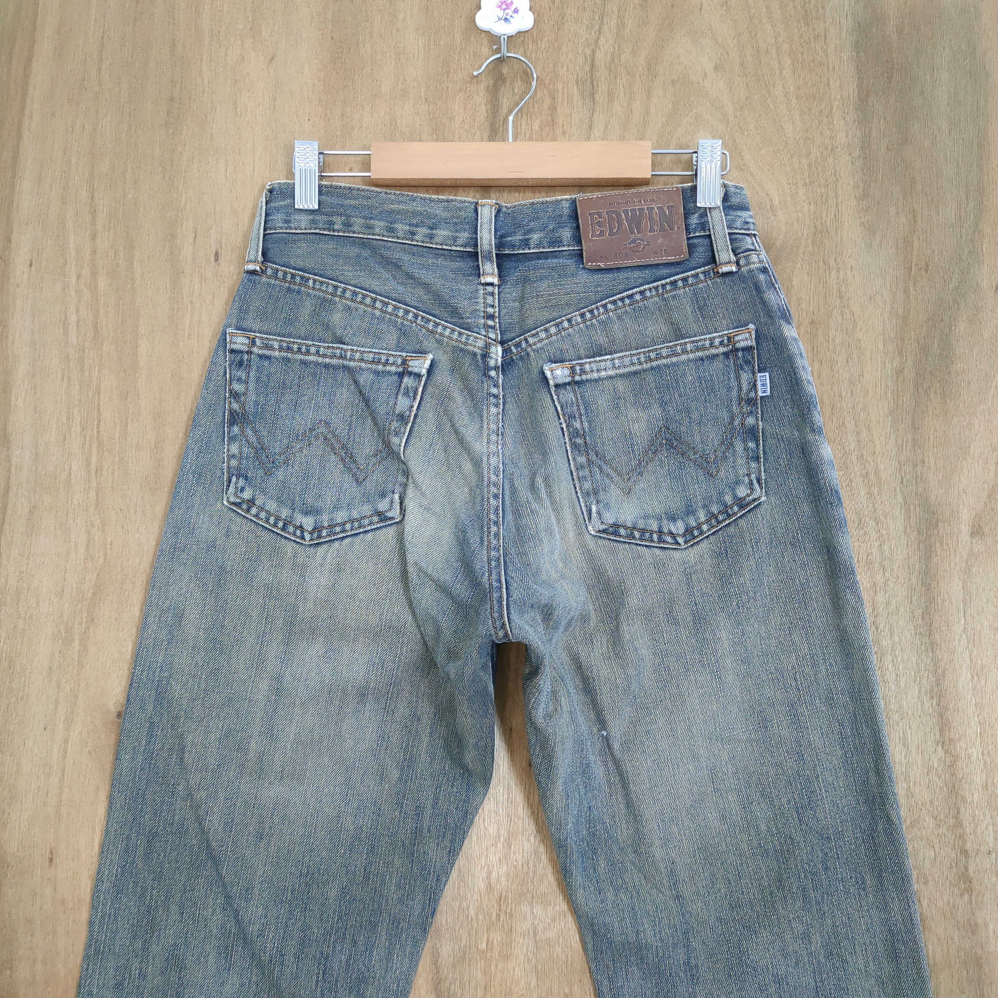 Edwin VINTAGE JAPAN EDWIN DISTRESSED JEANS PANTS Size US 28 / EU 44 - 8 Thumbnail