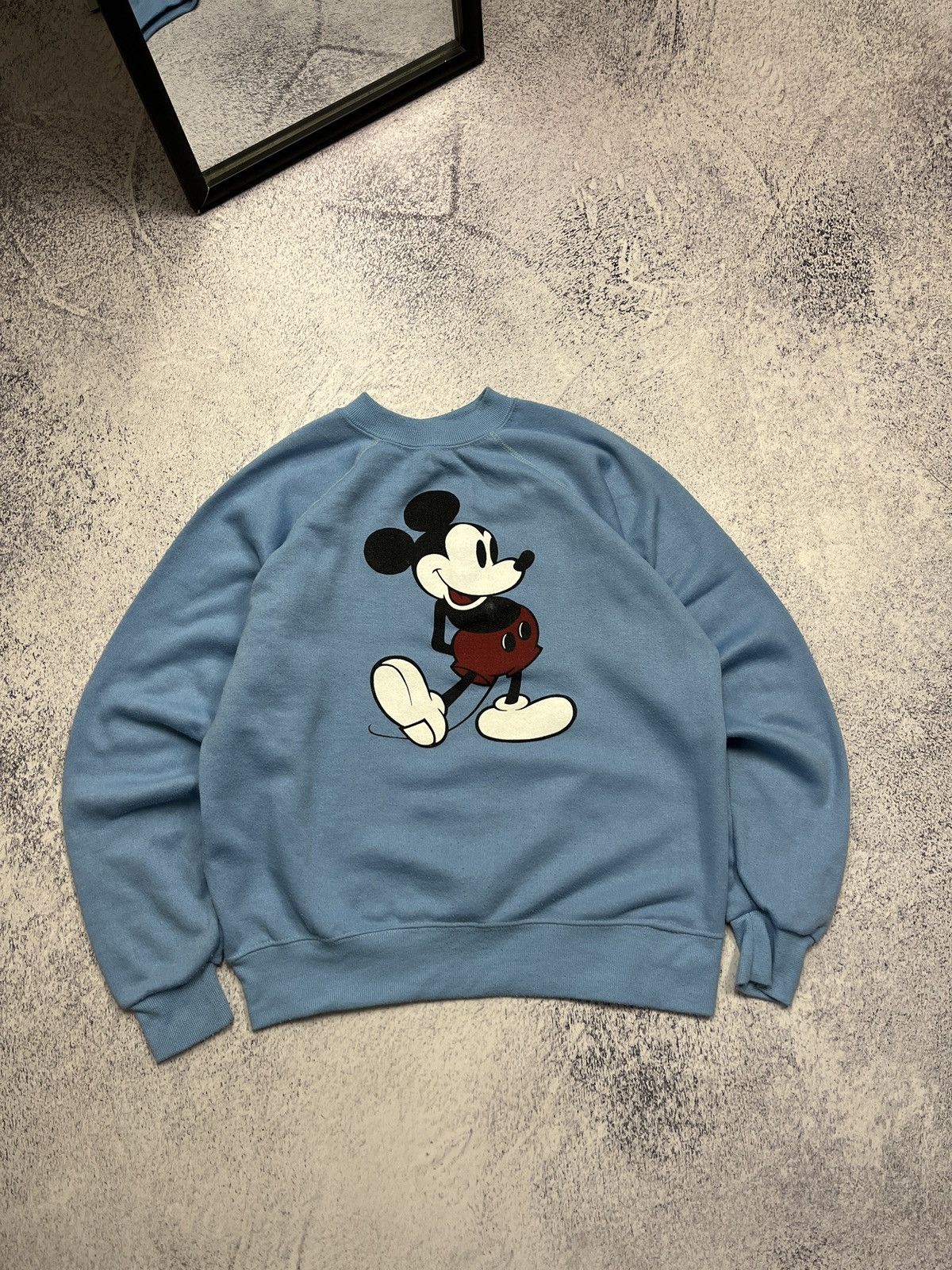 Disney Vintage 80’s Mickey Mouse Disney Crewneck Sweatshirt Rare Size US S / EU 44-46 / 1 - 1 Thumbnail