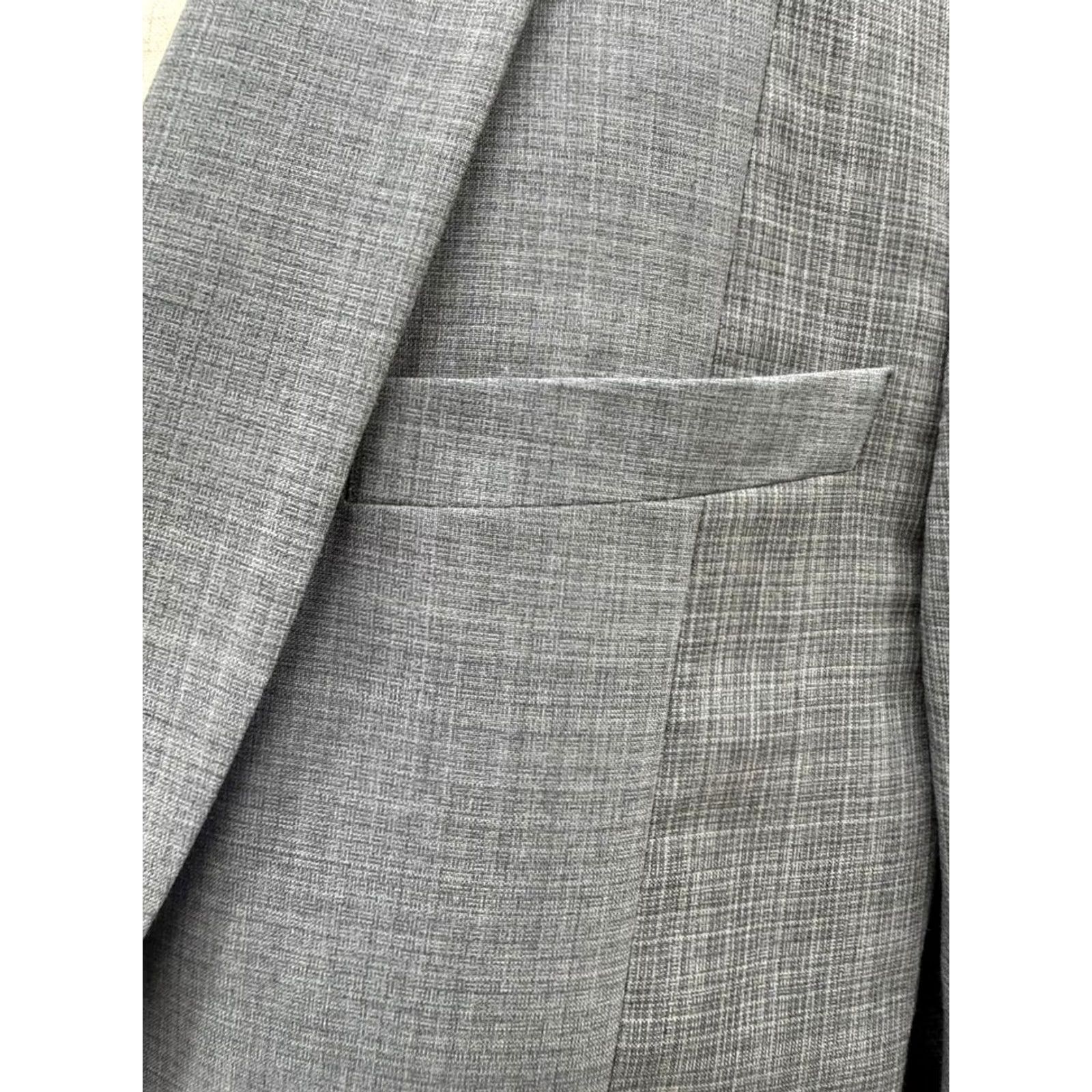 Paul Smith VINTAGE Paul Smith Mens Blazer Leather Wool Grey Jacket XL Notch Lapel 3-in-1 Formal Casual Vintage Mens XL Grey Size 46R - 3 Thumbnail