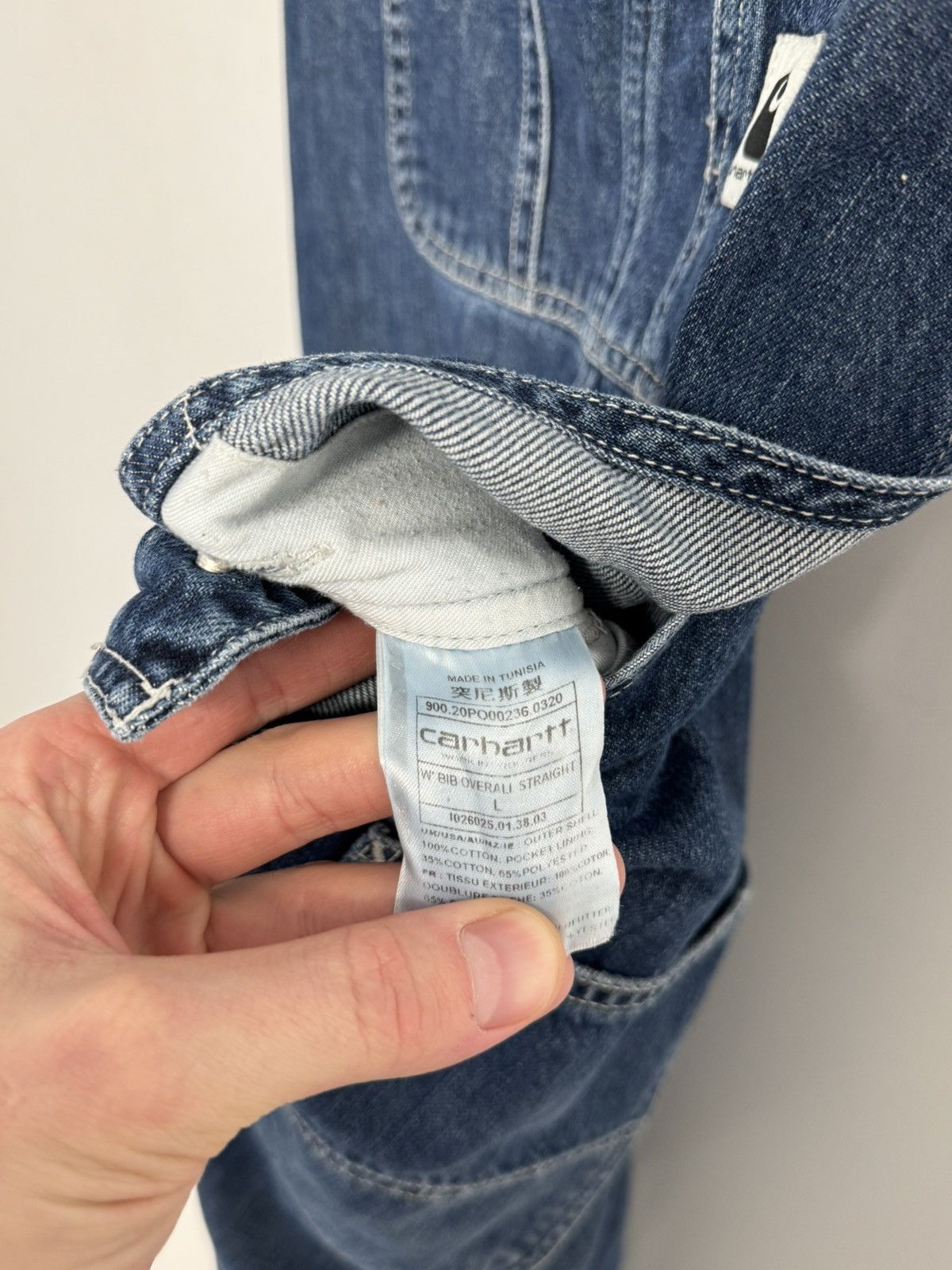 Carhartt Wip CARHARTT WIP W BIB OVERALL GALENA BLUE DARK STONE WASHED SZL Size 32" / US 10 / IT 46 - 20 Thumbnail