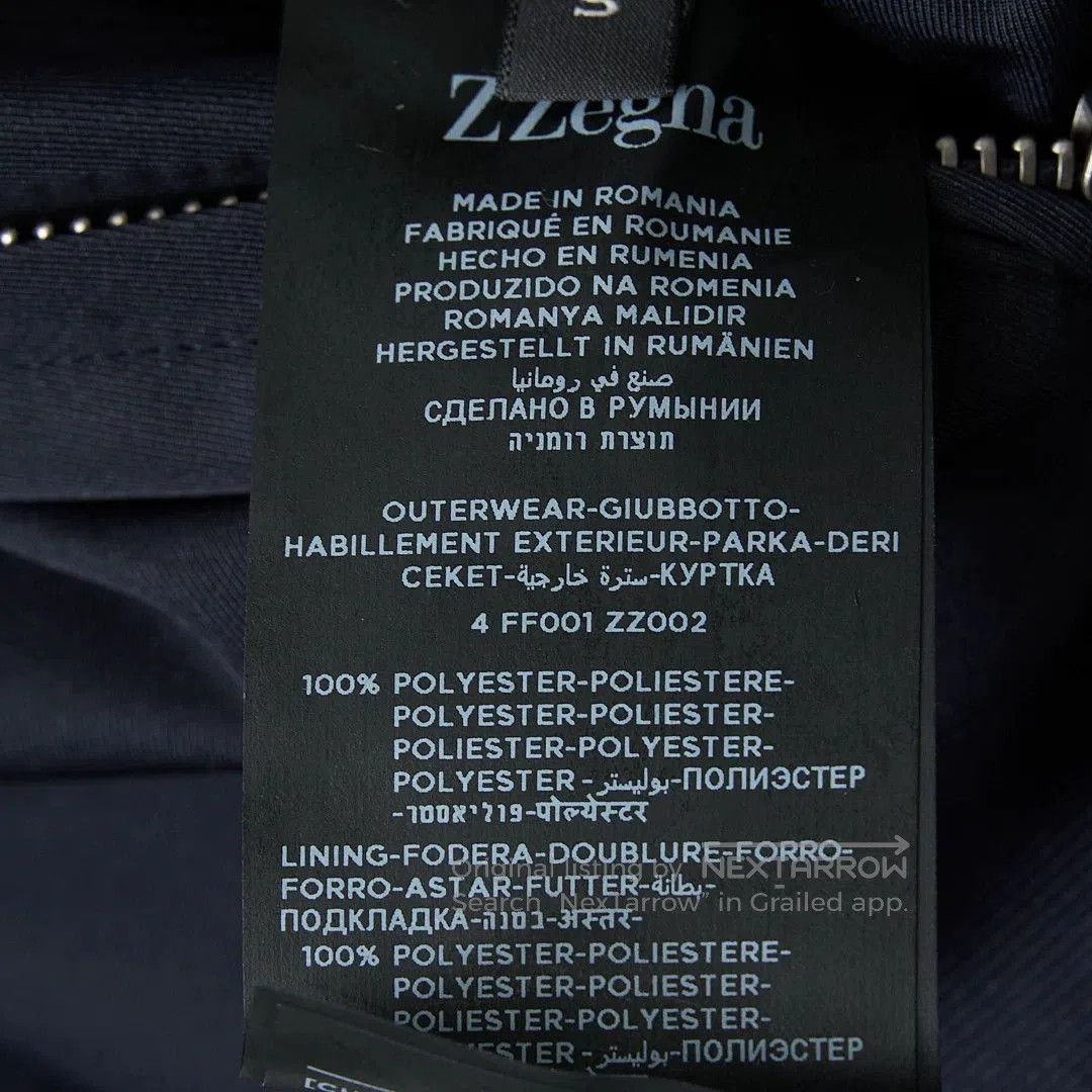 Ermenegildo Zegna ZEGNA Men's Navy Hooded Jacket. Size US M / EU 48-50 / 2 - 7 Thumbnail
