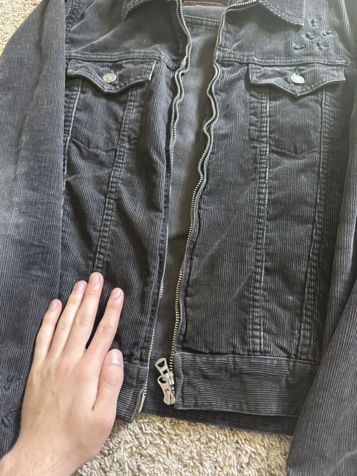 Undercover GURU GURU Undercover Bug Black Corduroy Jacket Size US S / EU 44-46 / 1 - 4 Thumbnail