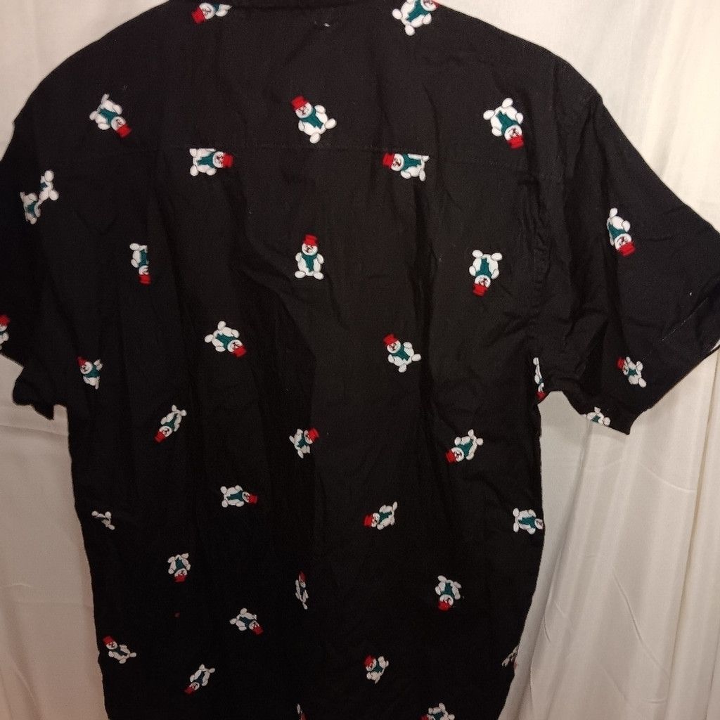Eighth Avenue EighthAvenue, Christmas men's button front shirt, Med, nwt Size US M / EU 48-50 / 2 - 8 Thumbnail