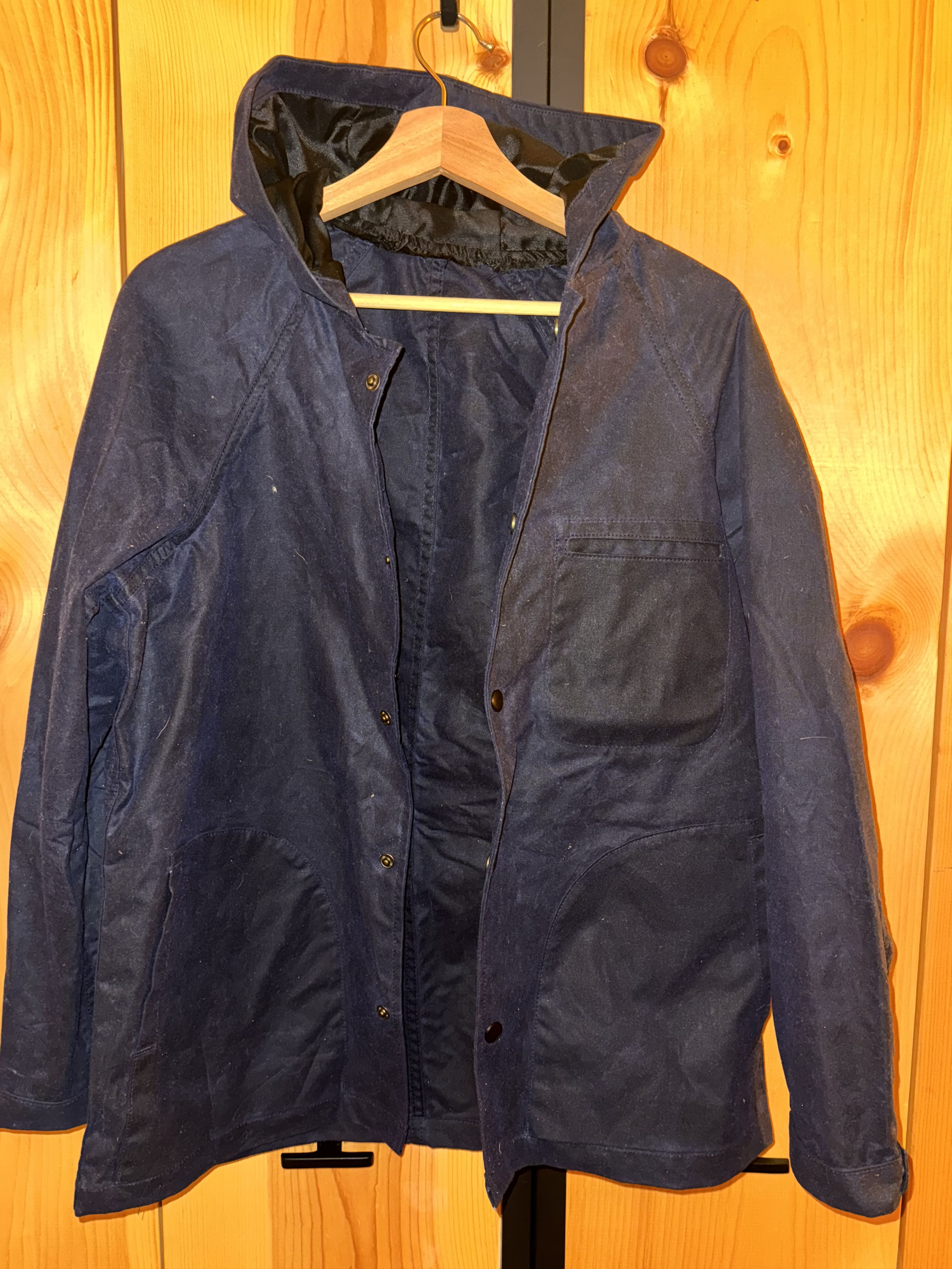 Rogue Territory rogue territory | hooded ridgeline jacket waxed navy Size US M / EU 48-50 / 2 - 1 Thumbnail