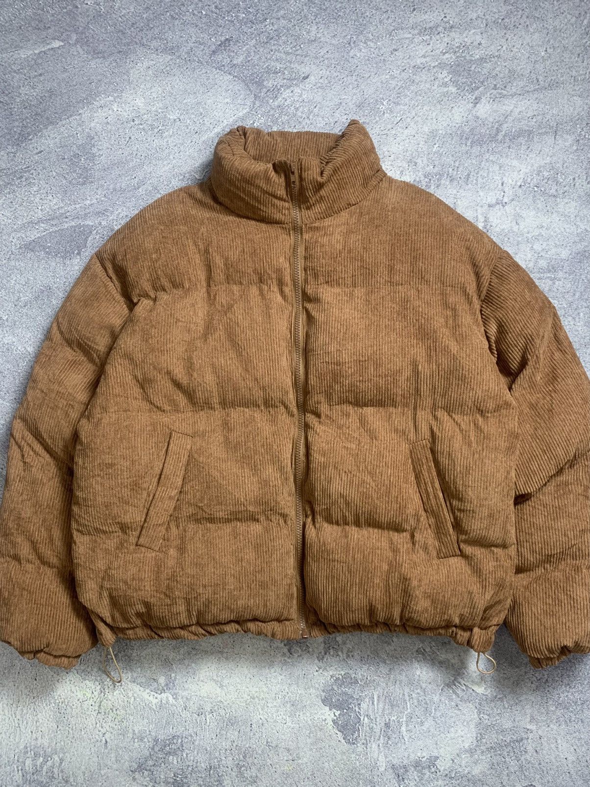 Vintage Vintage Corduroy Brown 'Blank' Down Jacket Size US S / EU 44-46 / 1 - 2 Thumbnail