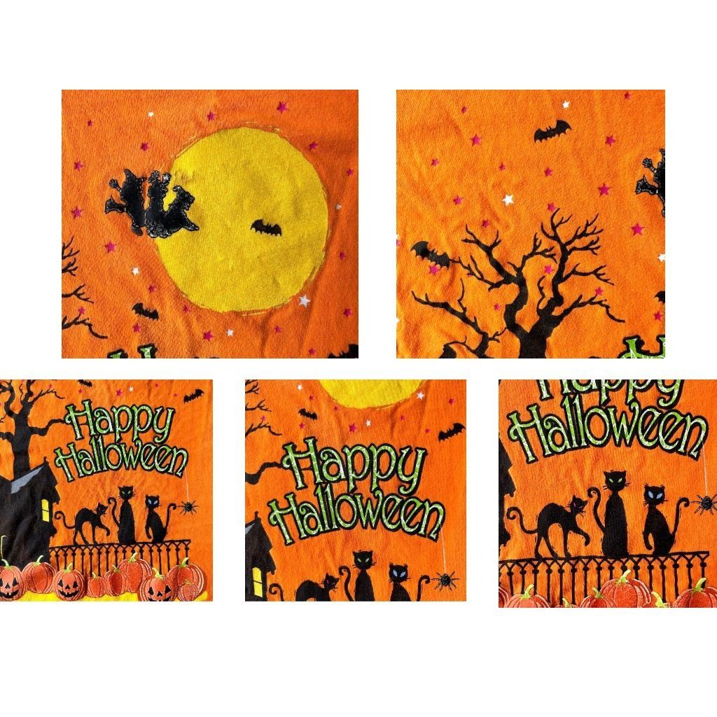 Vintage VTG 90's Happy Halloween T-Shirt 3XL 22W 24W Orange Black Ca Size 3XL / US 20-22 - 8 Thumbnail