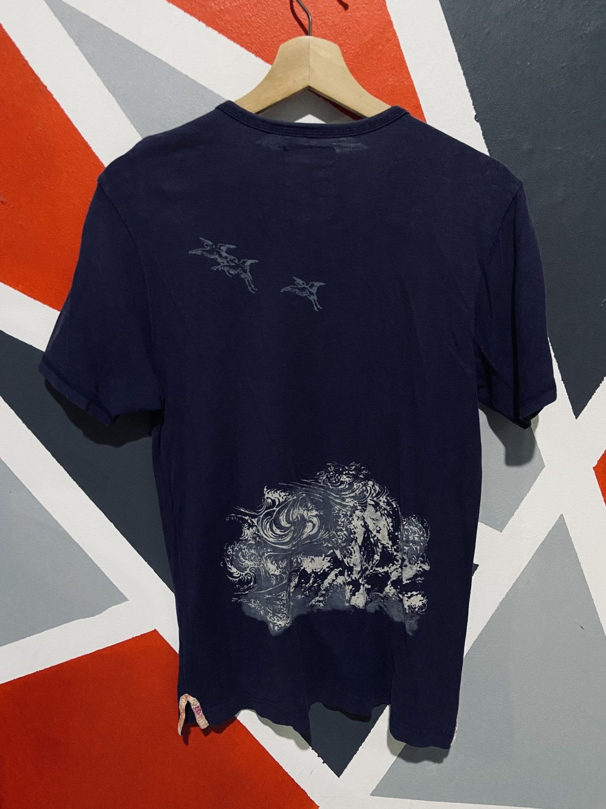 Japanese Brand Icca- Miyabi Wave Sakujan Style Print Tee Size US S / EU 44-46 / 1 - 2 Thumbnail