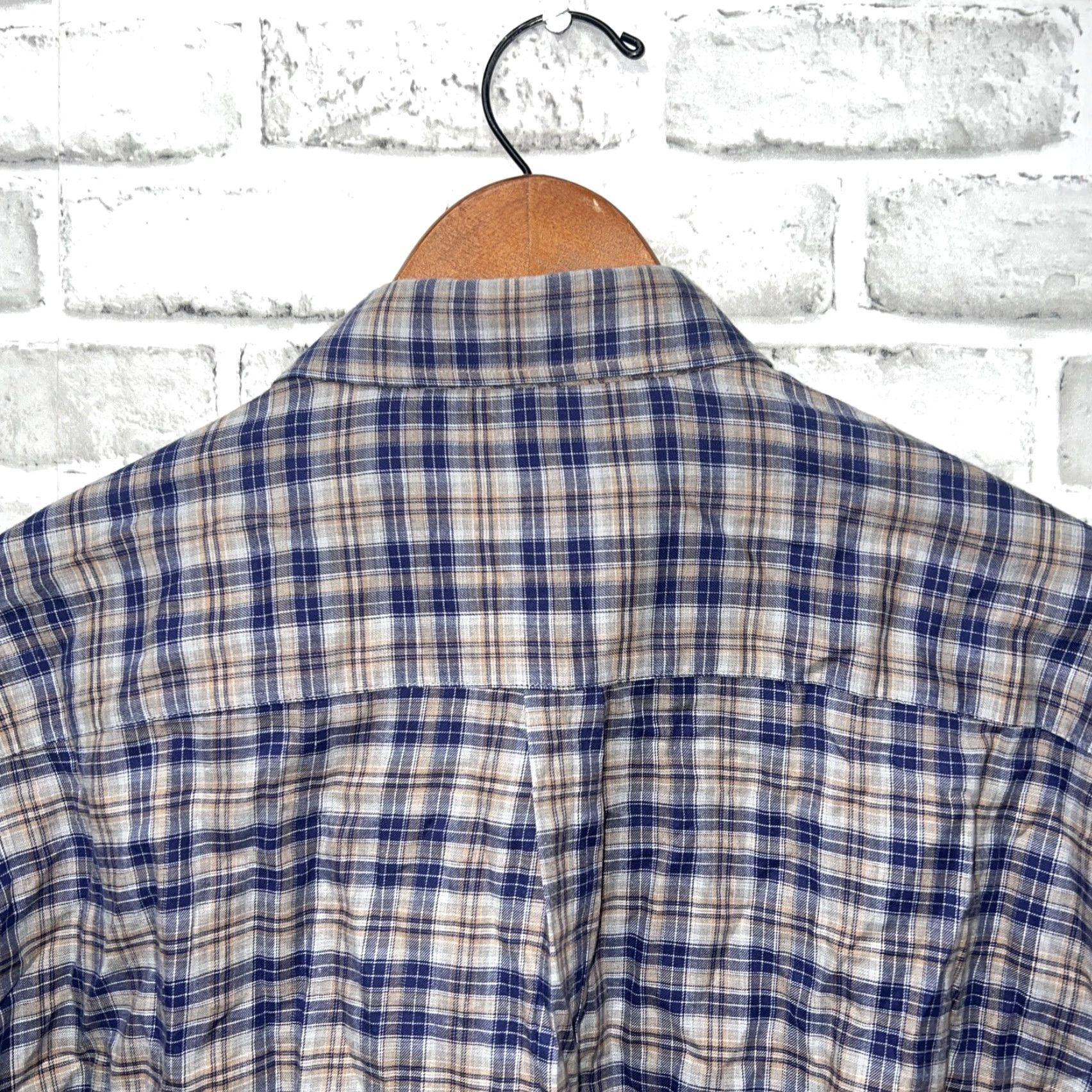 Peter Millar Peter Millar Blue Plaid Button-Up Shirt Mens XL Size Long Sleeve Regular Fit Size US XL / EU 56 / 4 - 5 Thumbnail