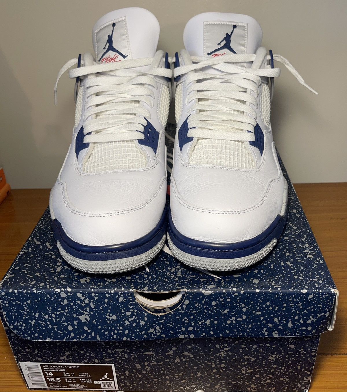 Jordan Brand Air Jordan 4 Retro Midnight Navy DH6927-140 Size US 14 / EU 47 - 3 Thumbnail