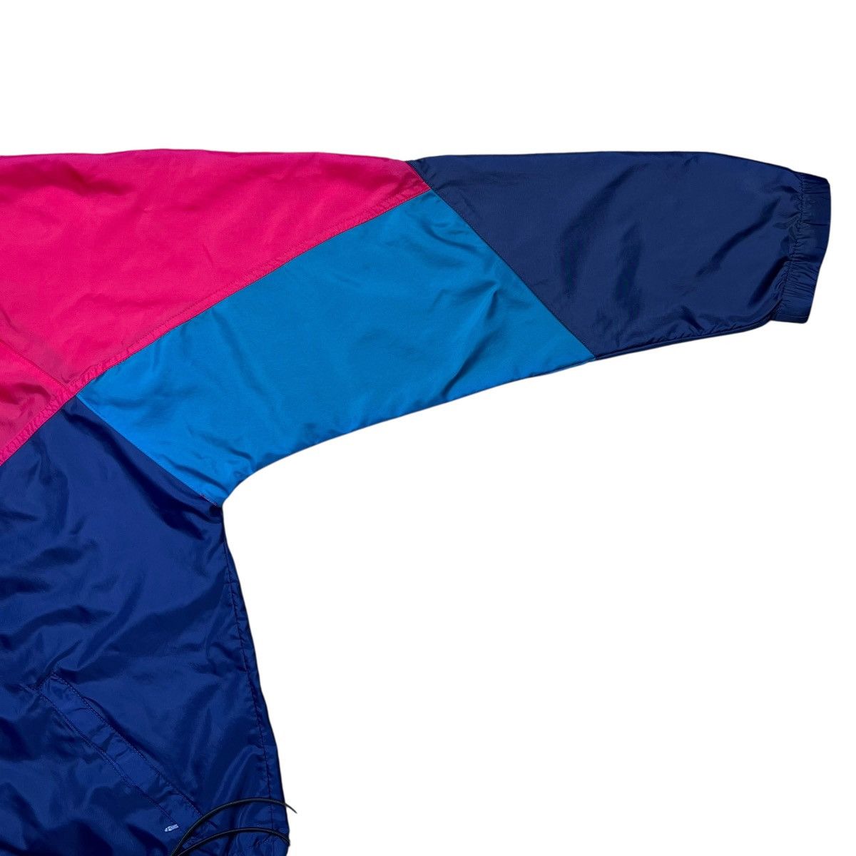 Nike Vtg 1990s Nike Swoosh Color Block Zip Up Windbreaker Jacket Size US L / EU 52-54 / 3 - 6 Thumbnail