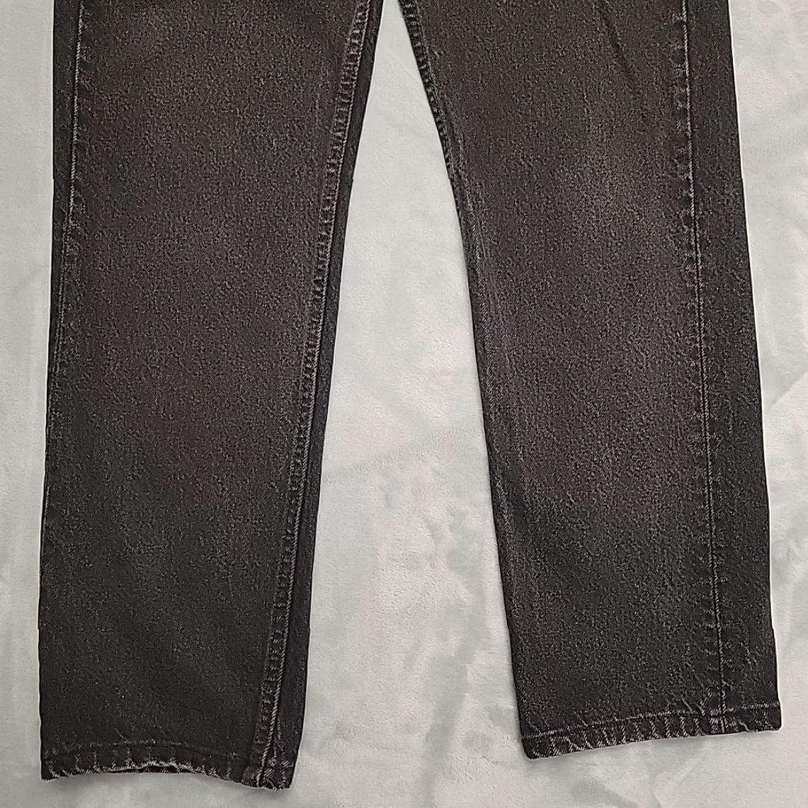 Levi's VINTAGE Levi's Jeans 505 Mens 33x32 Black Straight Leg Made in USA 90s Retro Jeans Size US 33 - 2 Thumbnail