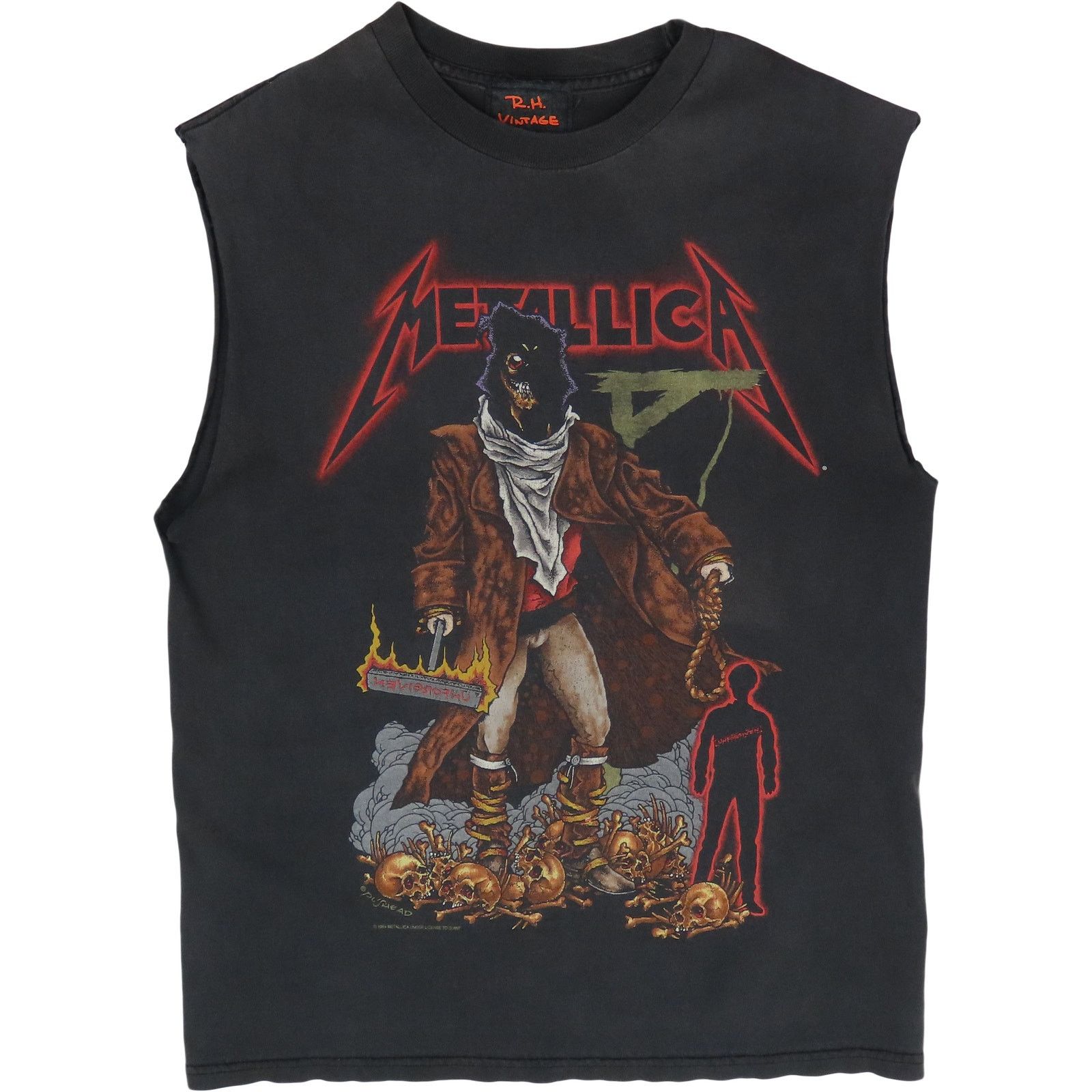 Ron Herman 90s Vintage Metallica Pushead Unforgiven Band Kanye T Shirt Size US M / EU 48-50 / 2 - 1 Thumbnail