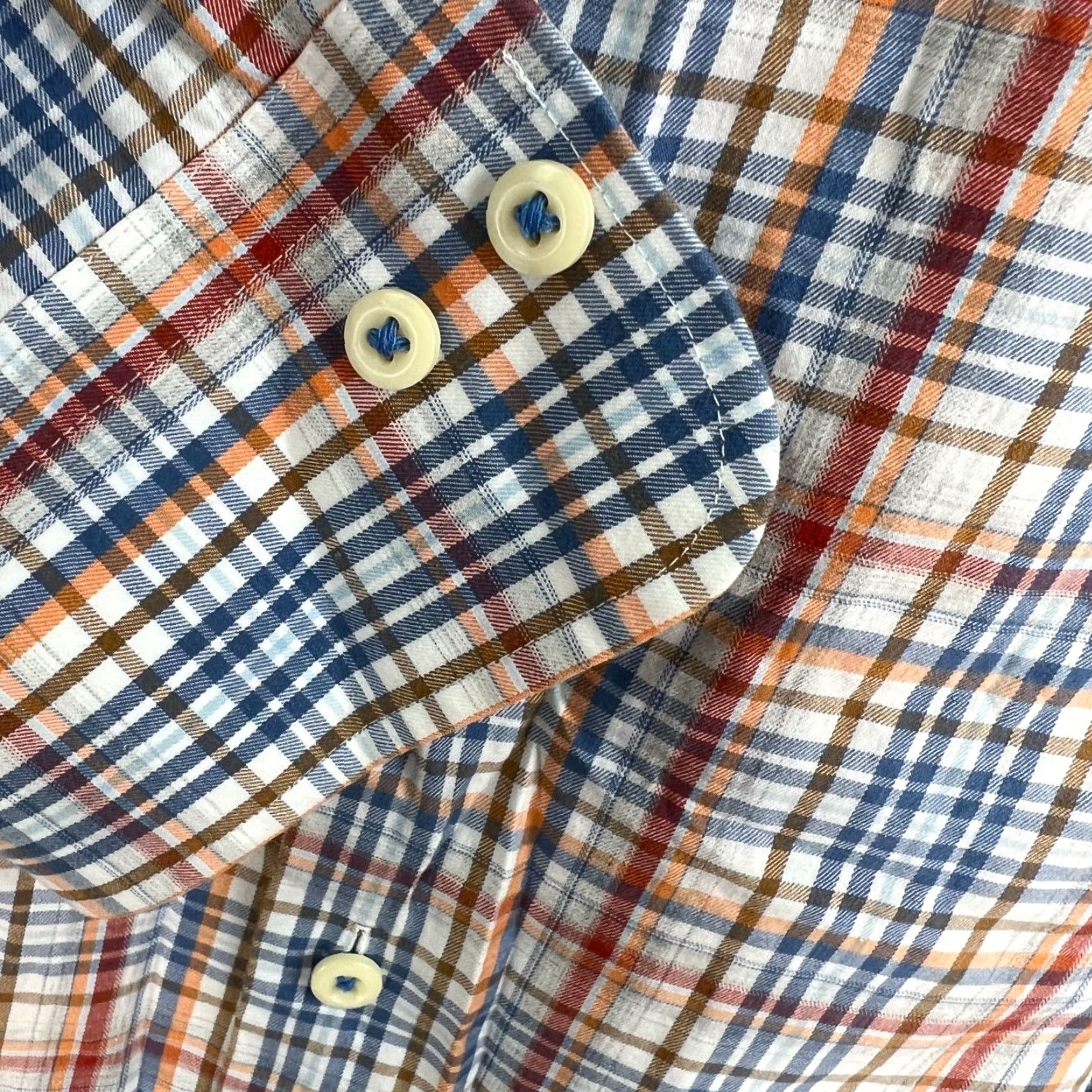 Peter Millar PETER MILLAR Long Sleeve Plaid Button-Down Shirt Mens Adult Size M Multicolor Classic Fit Size US M / EU 48-50 / 2 - 6 Thumbnail