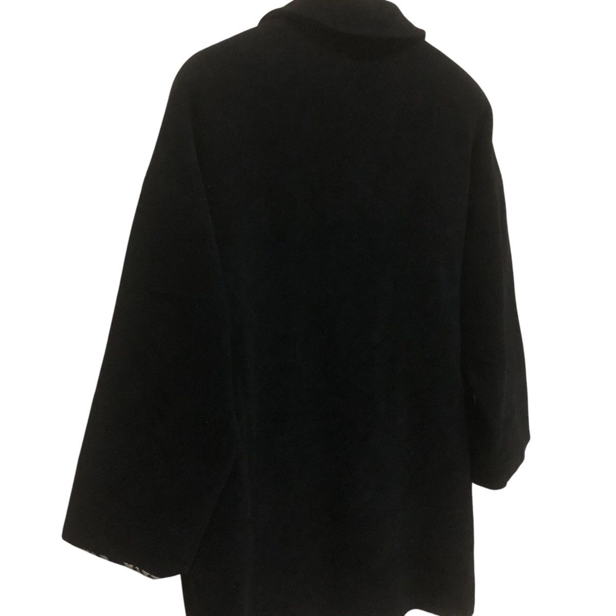 Versace 2001 lana Wool Cloaked Coat Black Jacket Size L / US 10 / IT 46 - 16 Thumbnail