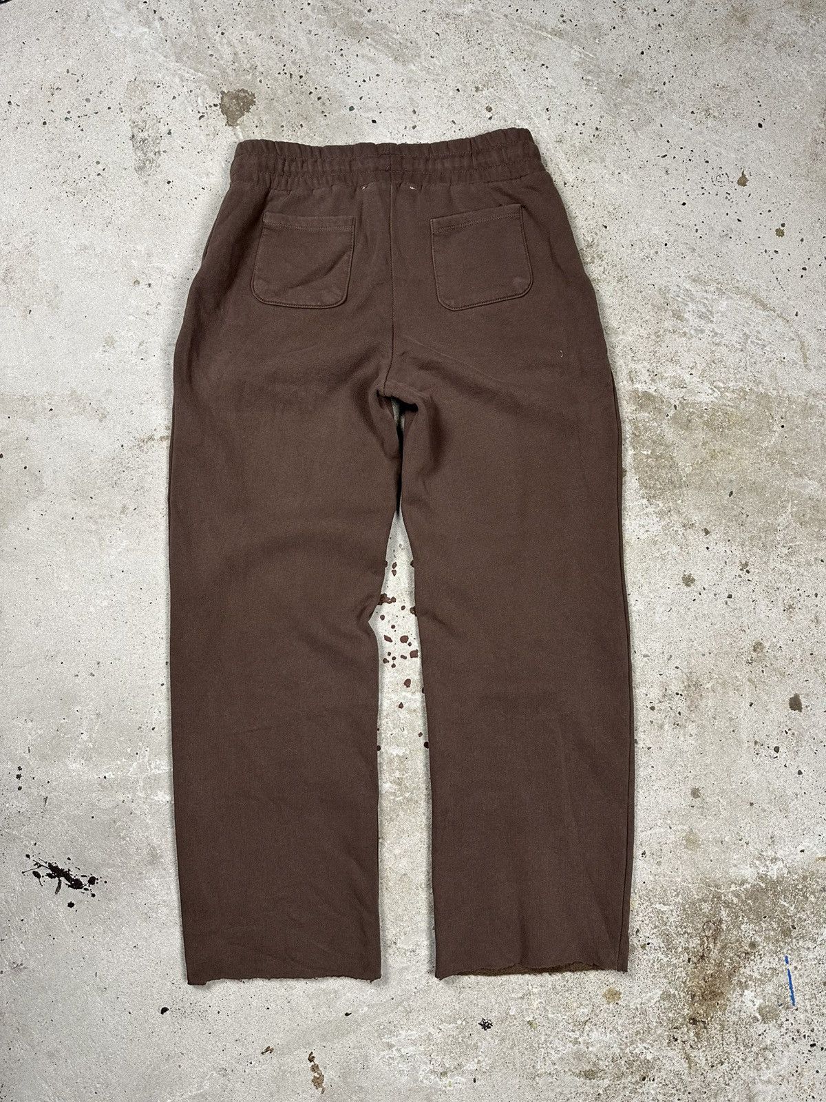 Japanese Brand × Vintage Vintage Y2K BAGGY Washed Brown Sweatpants Flare Size US 32 / EU 48 - 2 Thumbnail