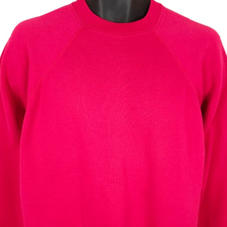 Tultex VINTAGE Tultex Sweatshirt Mens Large Pink 80s 90s Made In USA Crew Neck Long Sleeve Cotton Blend Shirt Mens Pink Tultex Sweatshirt Size US L / EU 52-54 / 3 - 2 Thumbnail