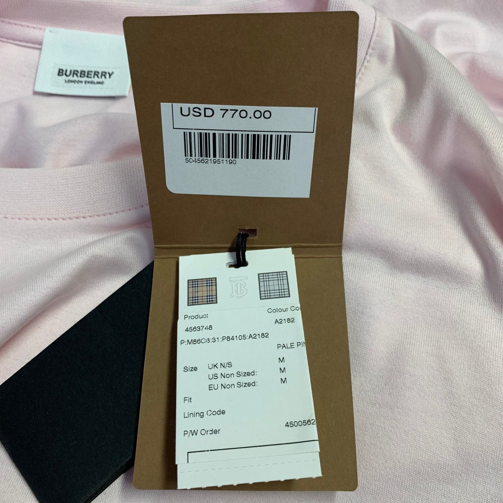 Burberry Size M Pink Red Cotton Layered Oversized Crew Neck Pullover Size US M / EU 48-50 / 2 - 5 Thumbnail