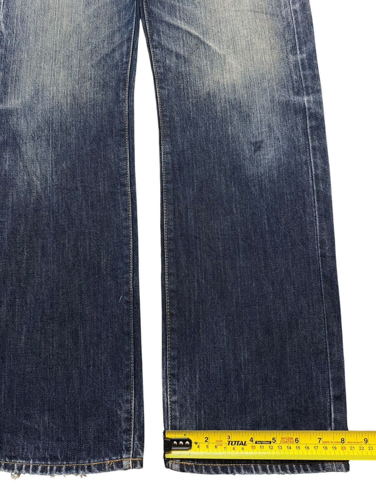 GU Vintage Y2K Japanese GU Faded Wash Distressed Straight Leg Size US 32 / EU 48 - 13 Thumbnail