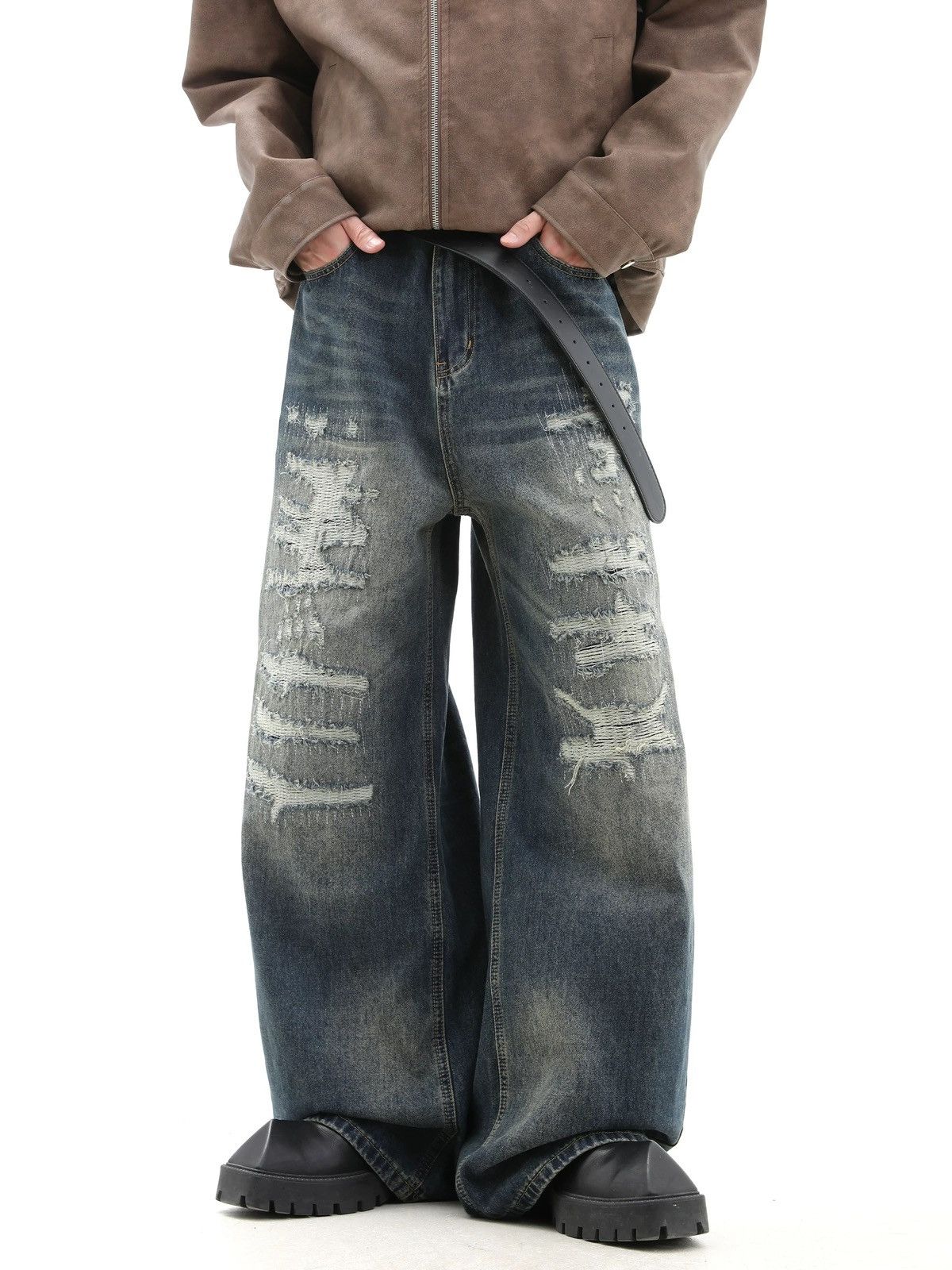 Japanese Brand × Vintage Retro punk pants Size US 31 - 1 Thumbnail