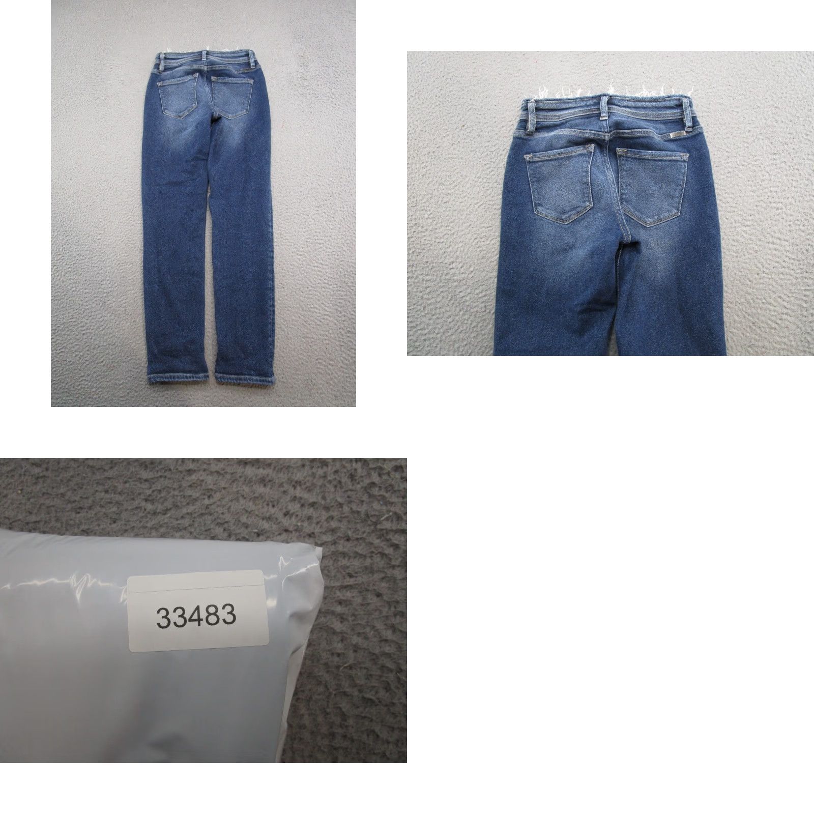 Vintage Kancan Maurices Women's Blue Distressed Denim Straight Leg Jeans Size 23 Size 40" / US 18 - 9 Thumbnail