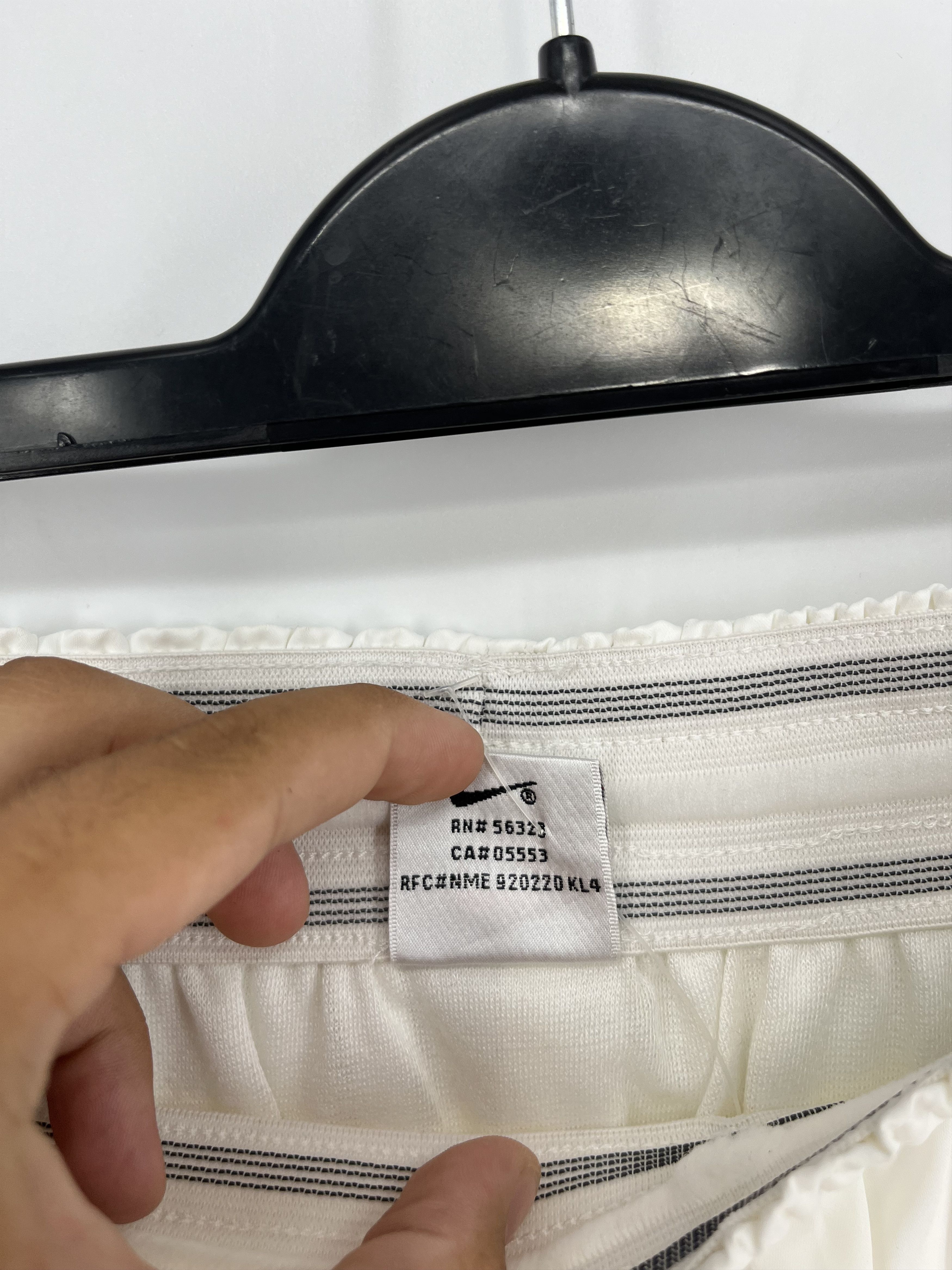 Nike × Vintage 90s Vintage Nike Black Nylon Mini Swoosh Shorts Travis Style Size US 36 / EU 52 - 6 Thumbnail