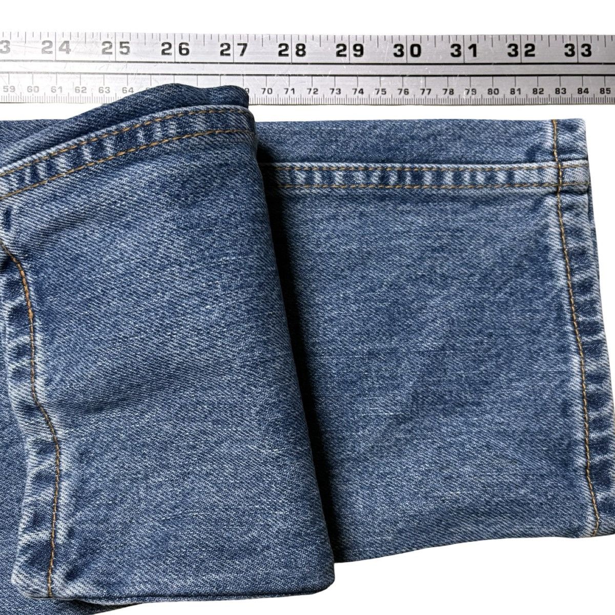 Levi's Y2K Levi's 550 Relaxed Tapered Dark Wash Jeans NOS 8 28" Size 30" / US 8 / IT 44 - 6 Thumbnail