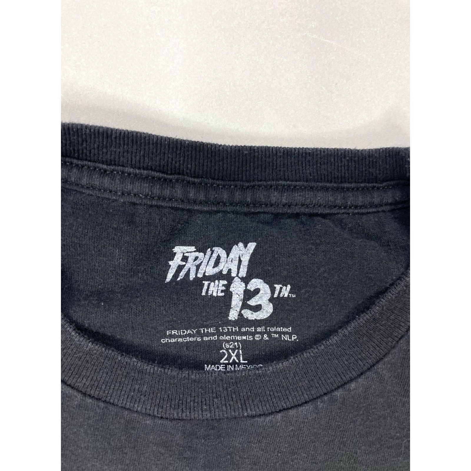 Vintage Friday The 13th T-Shirt Men XXL Black Graphic Print 2XL Halloween Horror Movie Logo Shirt Size US XXL / EU 58 / 5 - 5 Thumbnail
