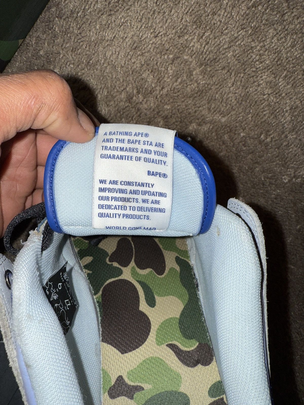 Bape BAPE SK8 STA H1 M2 Size US 9 / EU 42 - 5 Thumbnail