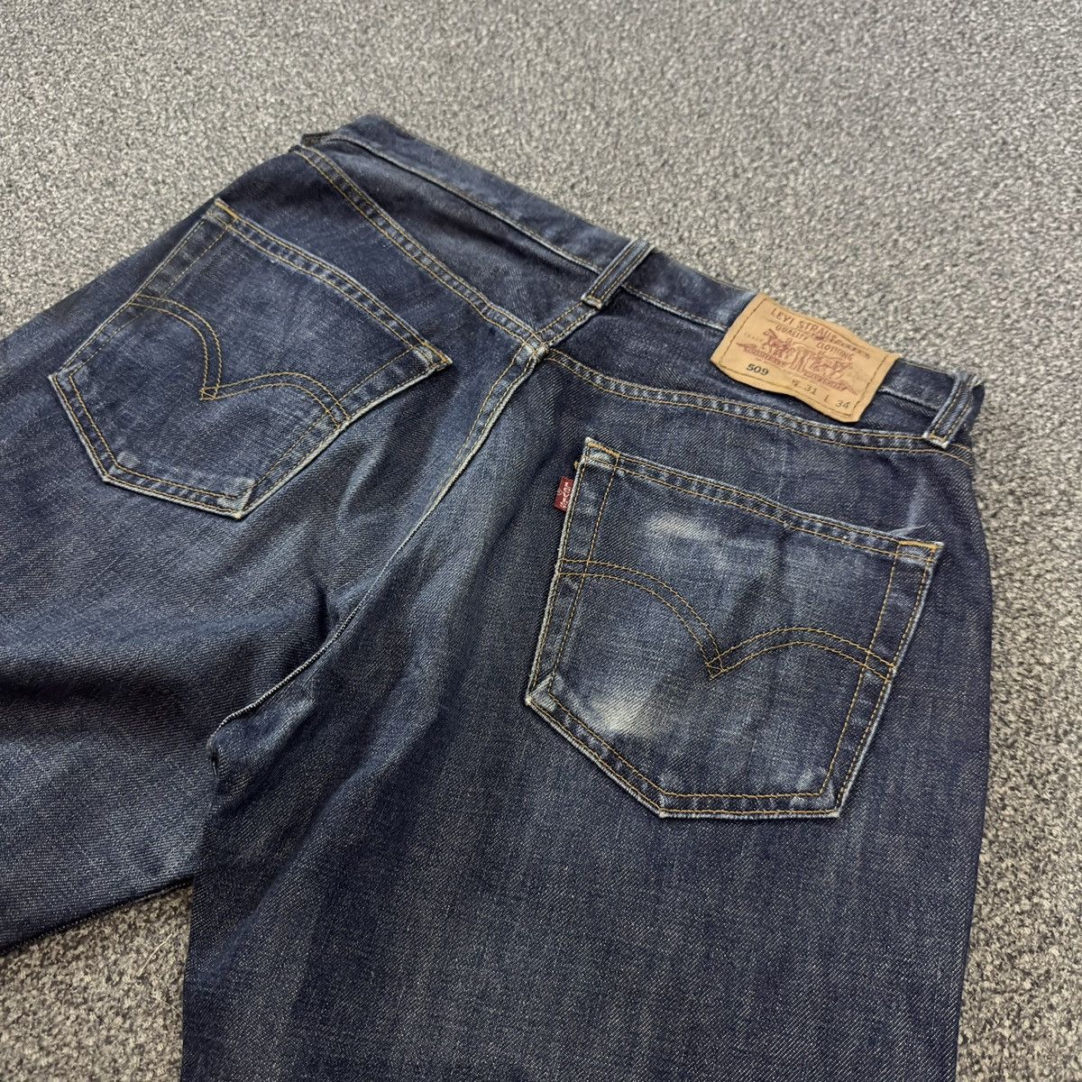 Levi's Vintage Clothing Vintage 90s Levis 509 Button Fly Distressed Blue Denim W31 Size US 31 - 7 Thumbnail