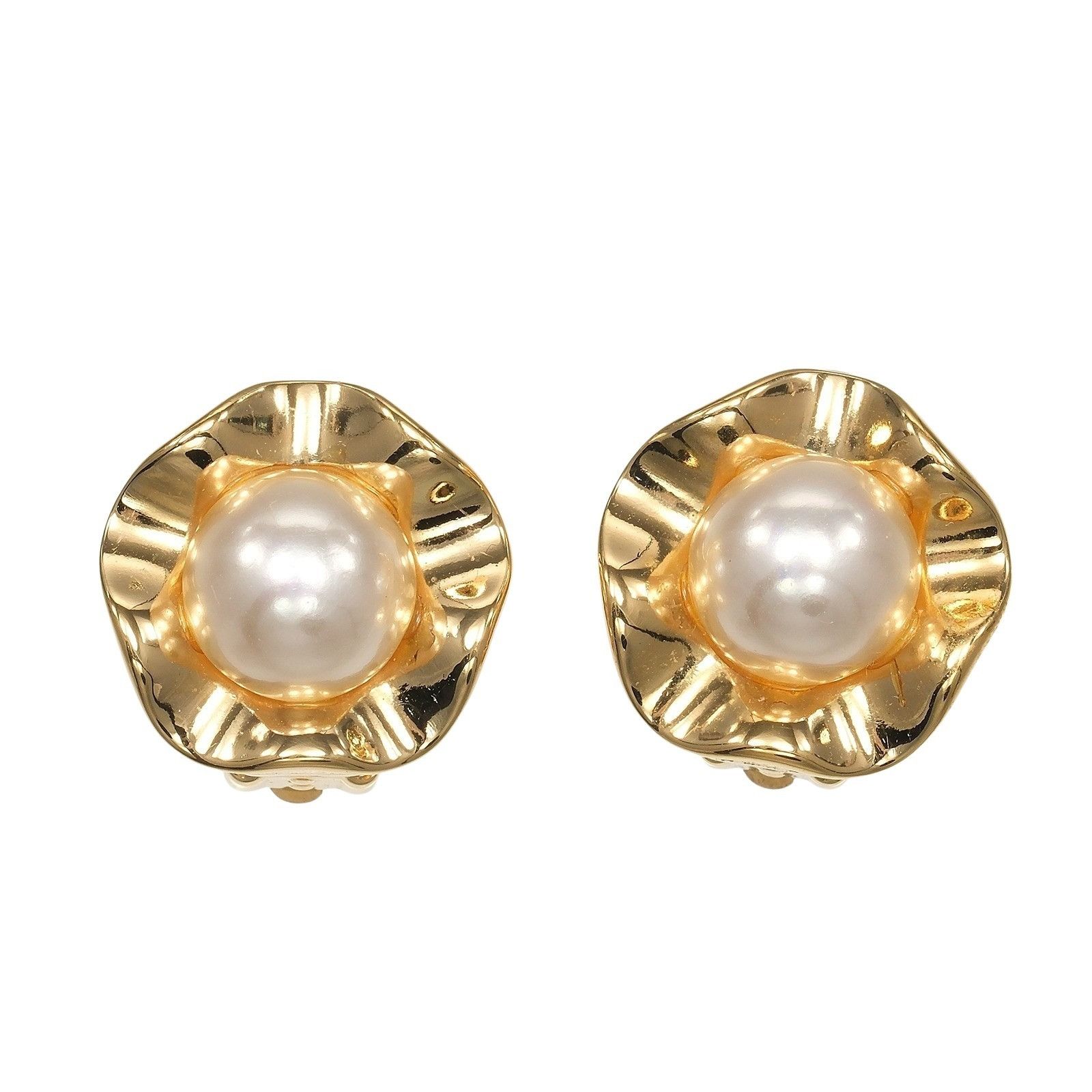 Other Other Nina Ricci Faux Pearl Earrings Metal Earrings DUTY FREE for USA Size ONE SIZE - 1 Thumbnail