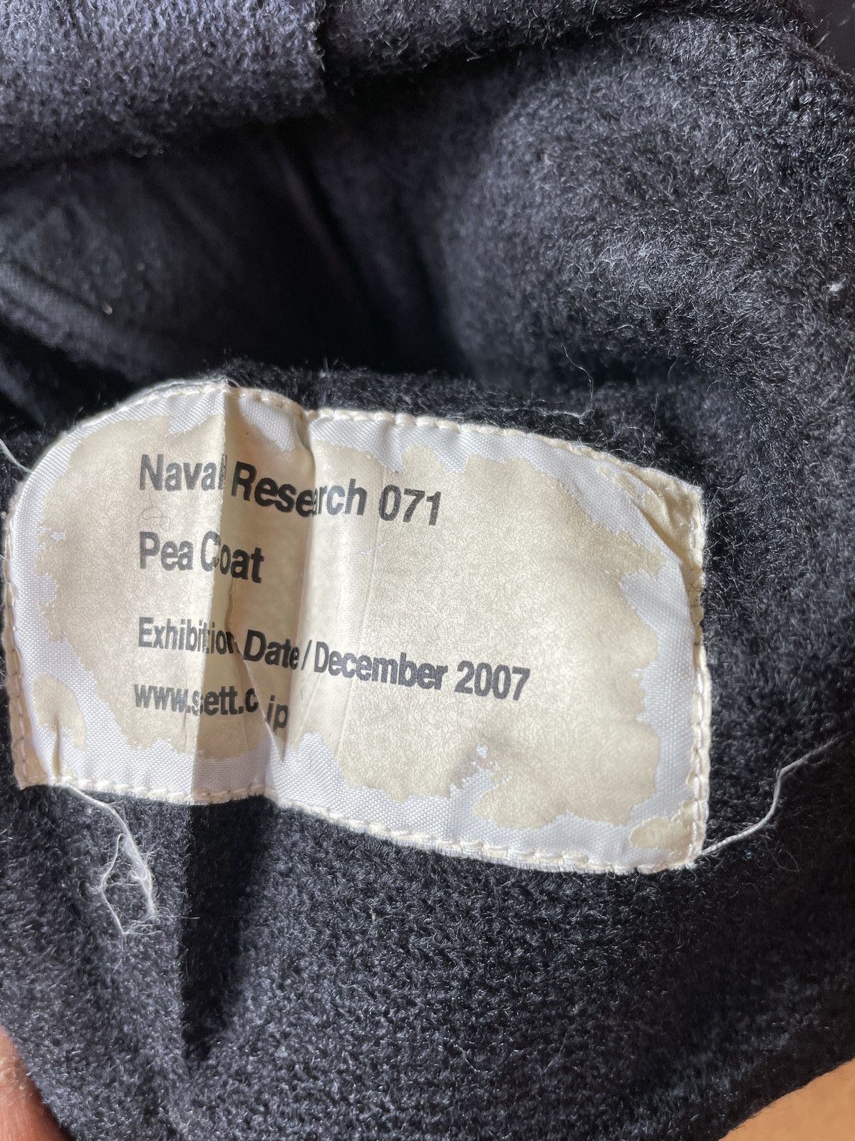 General Research × Naval Clothing Factory Vintage Navy Naval Clothing Factory WW2 Black Wool Pea Coat Size US M / EU 48-50 / 2 - 10 Thumbnail