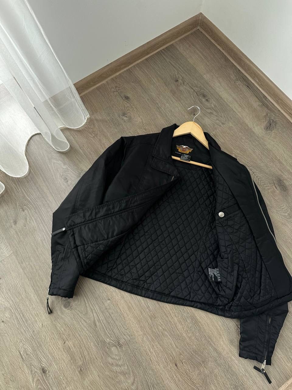 Harley Davidson × Vintage Vintage Harley Davidson Black Moto Big Logo Jacket Size US M / EU 48-50 / 2 - 14 Thumbnail