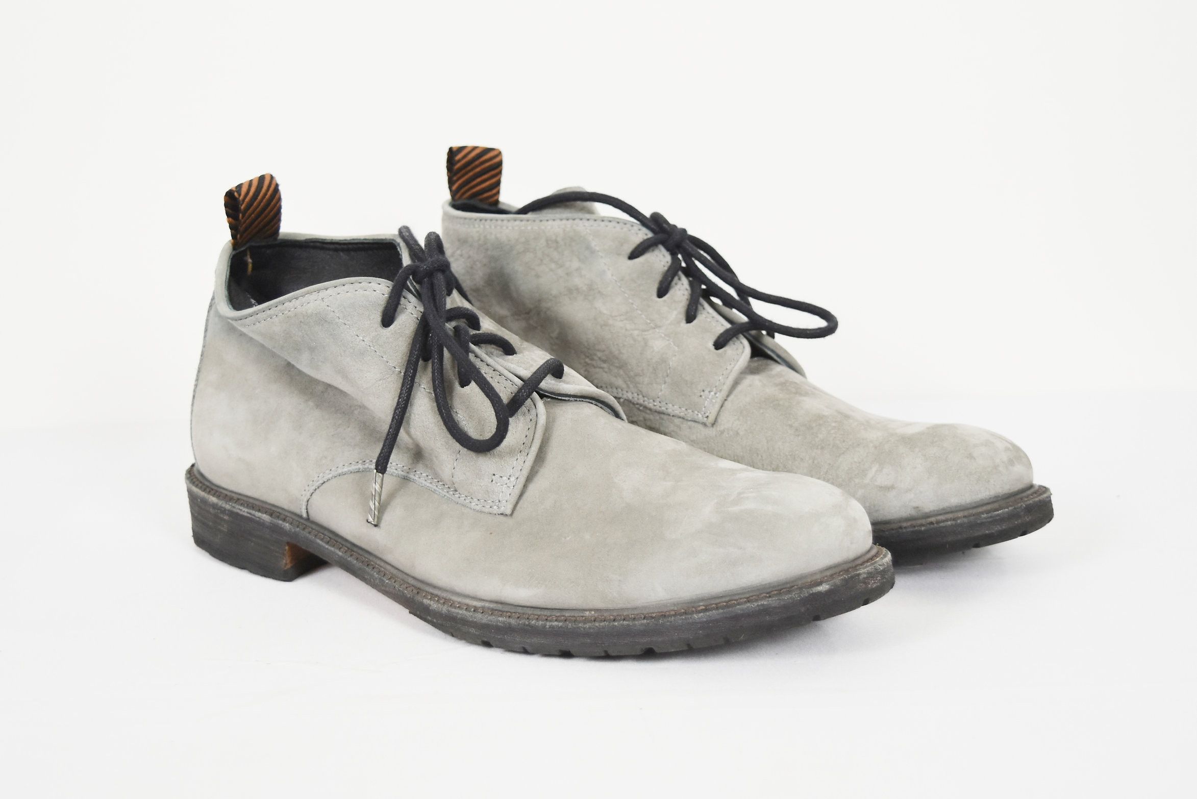 image of Billy Reid Leather Boots in Grey, Men's (Size 9.5)