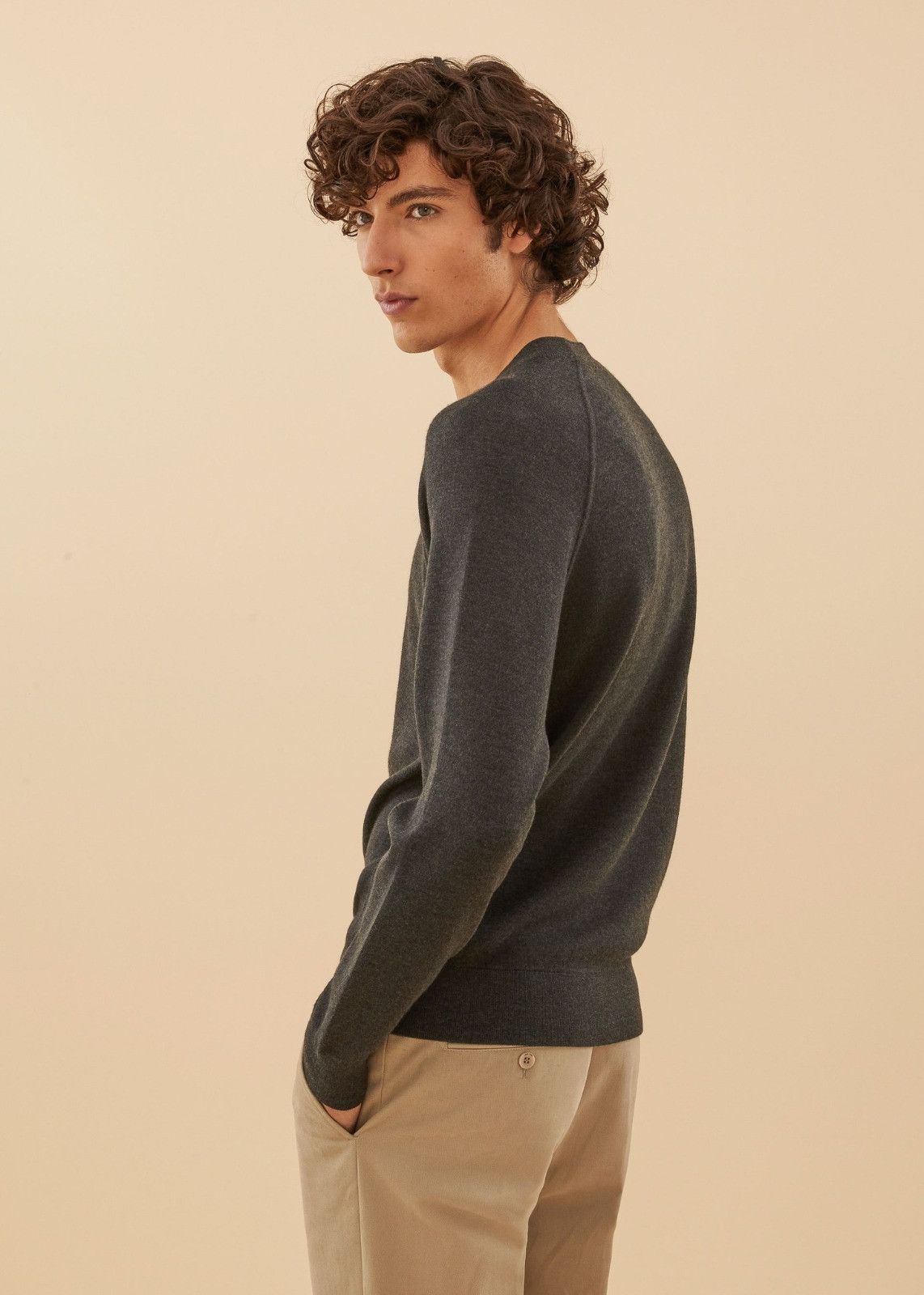 Loro Piana o1srvl11e1224 Cashmere Wool Crewneck Sweater in Grey Size US S / EU 44-46 / 1 - 4 Thumbnail