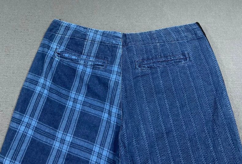 Greg Lauren greg lauren Destruction of patchwork casual pants plaid pat Size US 30 / EU 46 - 4 Thumbnail