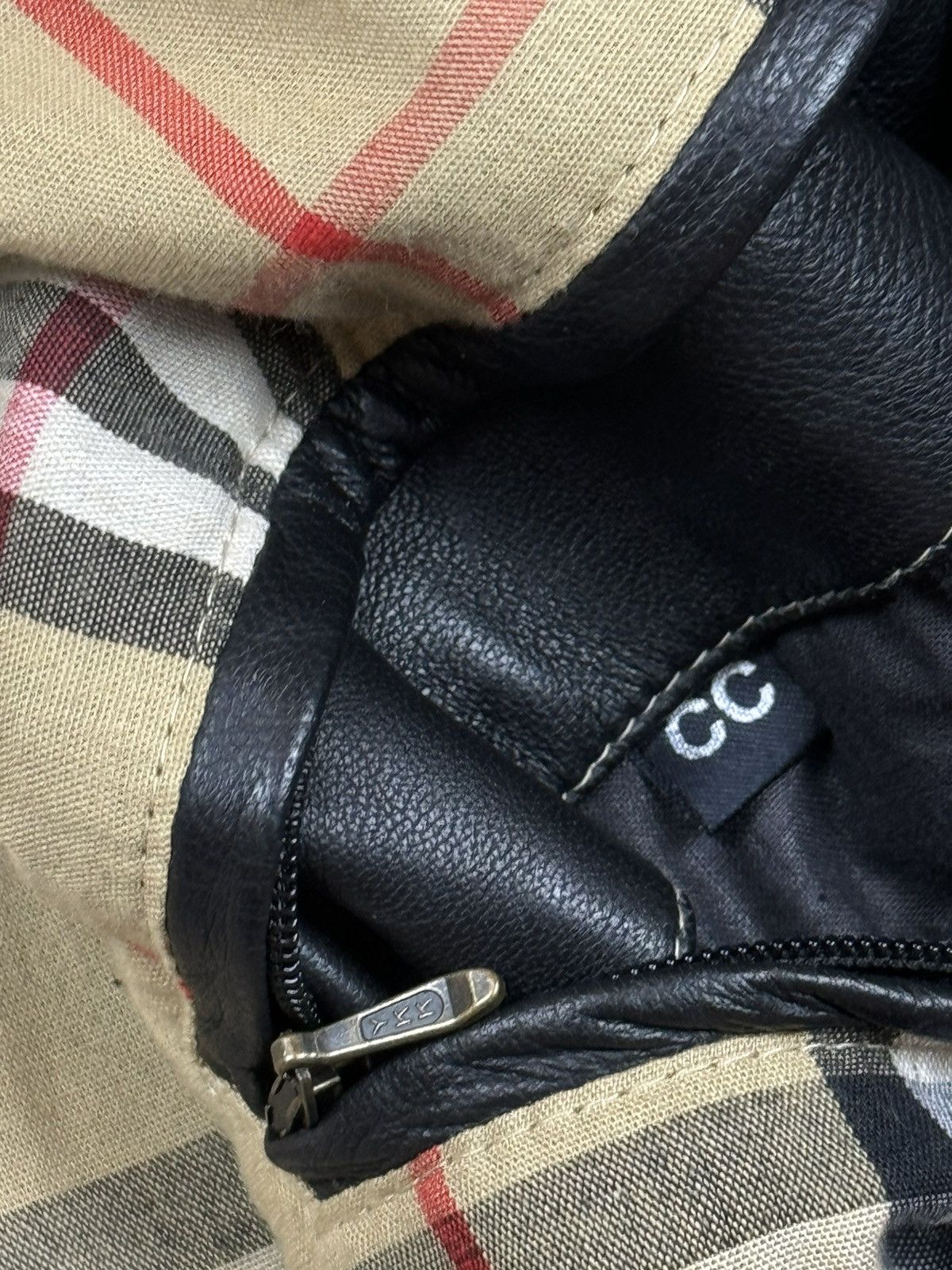 Burberry Vintage leather jacket Burberry original luxury casual item Size US XL / EU 56 / 4 - 4 Thumbnail