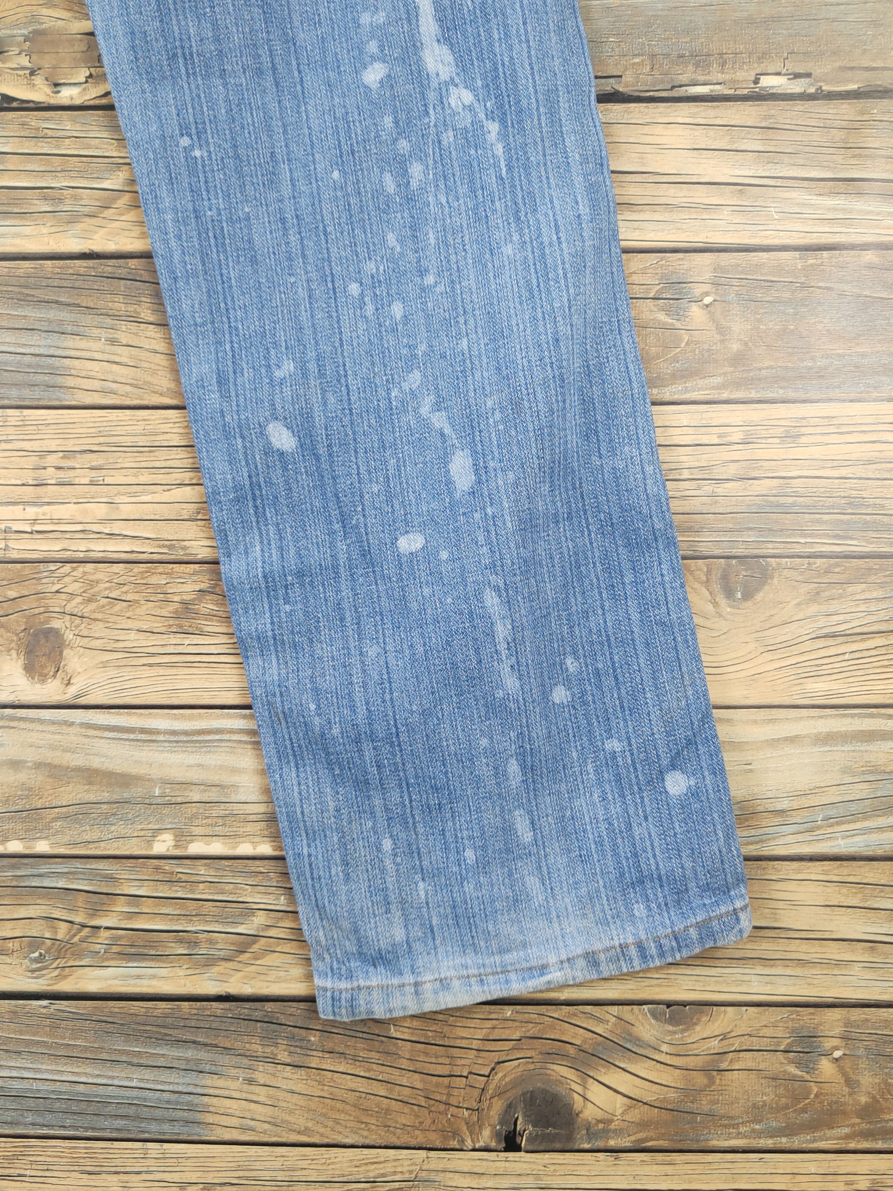 Vintage DL Wrangler Blue Distressed Ripped Jeans #594 Size US 28 / EU 44 - 12 Thumbnail