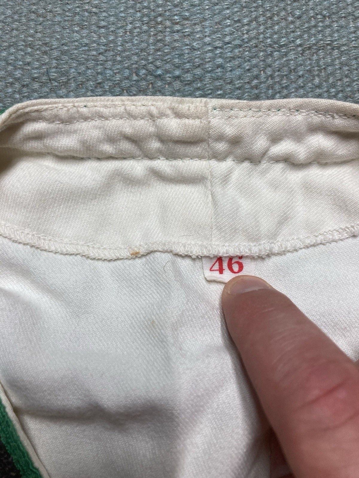 Vintage 40s cotton baseball jersey industrial furnace chain stitch X Size US XL / EU 56 / 4 - 6 Thumbnail
