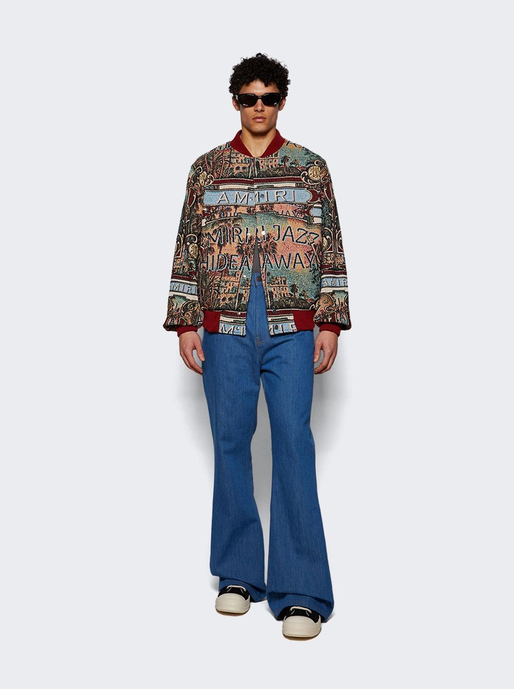 Amiri o1mle0326 Jazz Hideaway Bomber Jacket in Multicolor Size US XXL / EU 58 / 5 - 5 Thumbnail