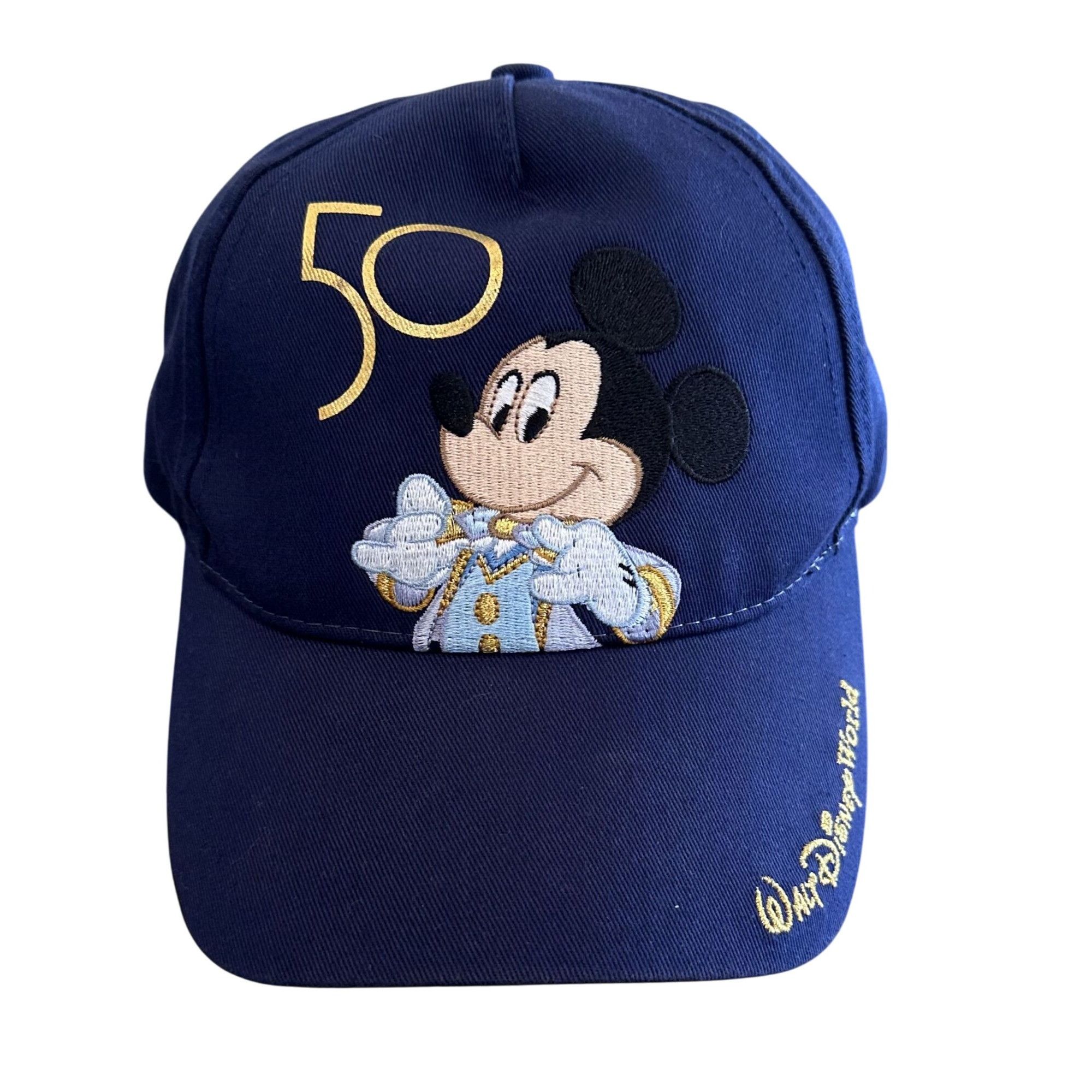 Disney Walt Disney World 50th Anniversary Mickey Kids Baseball Hat Size ONE SIZE - 1 Thumbnail