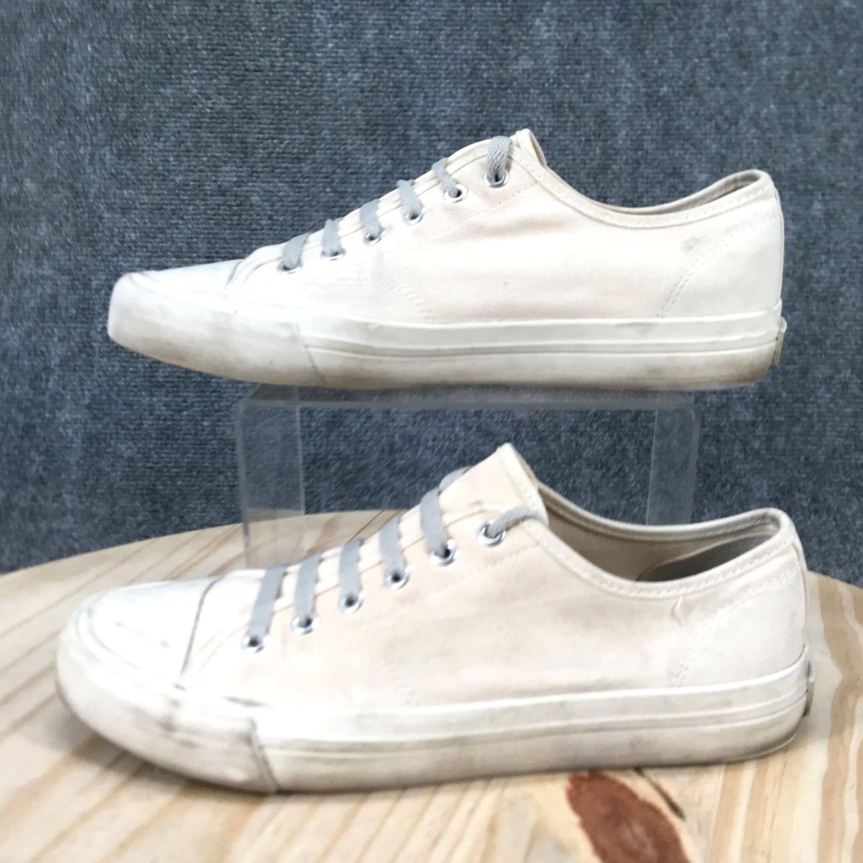 H&M H&M Shoes Womens 9 Mens 7.5 Casual Sneakes White Canvas Lace Up Low Top Comfort Size M / US 6-8 / IT 42-44 - 2 Thumbnail